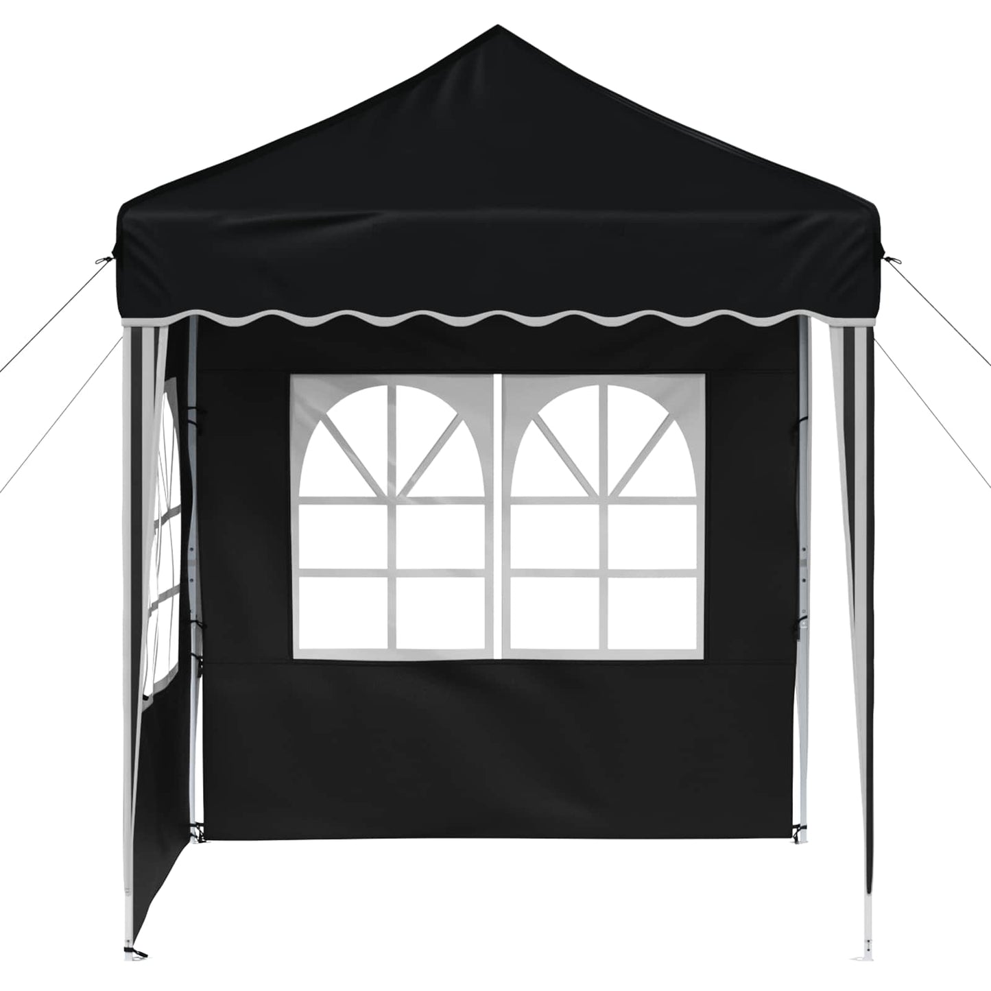 Pop-up Partyzelt 195 x 195 x 245 cm Anthrazit Oxford-Stoff