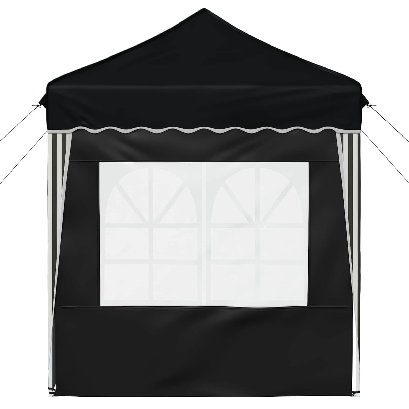 Pop-up Partyzelt 195 x 195 x 245 cm Anthrazit Oxford-Stoff