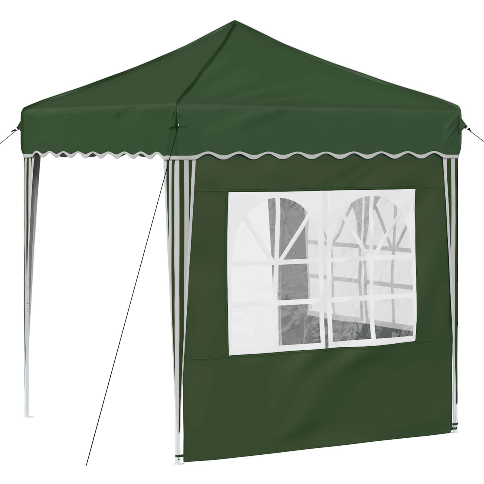 Pop-up Partyzelt 195 x 195 x 245 cm Grün Oxford-Stoff