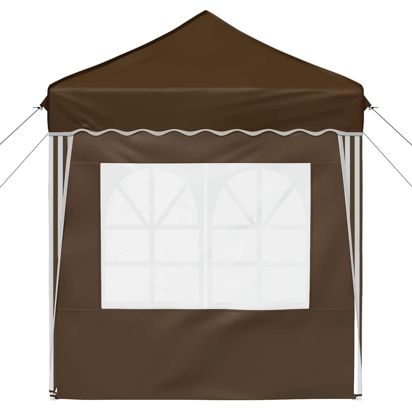 Pop-up Partyzelt 195 x 195 x 245 cm Taupe Oxford-Stoff