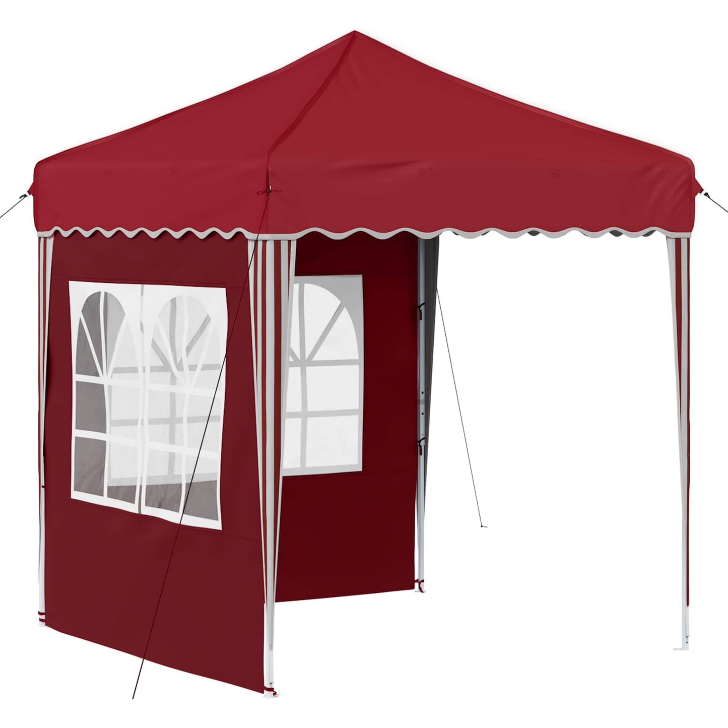 Pop-up Partyzelt 195 x 195 x 245 cm Bordeauxrot Oxford-Stoff