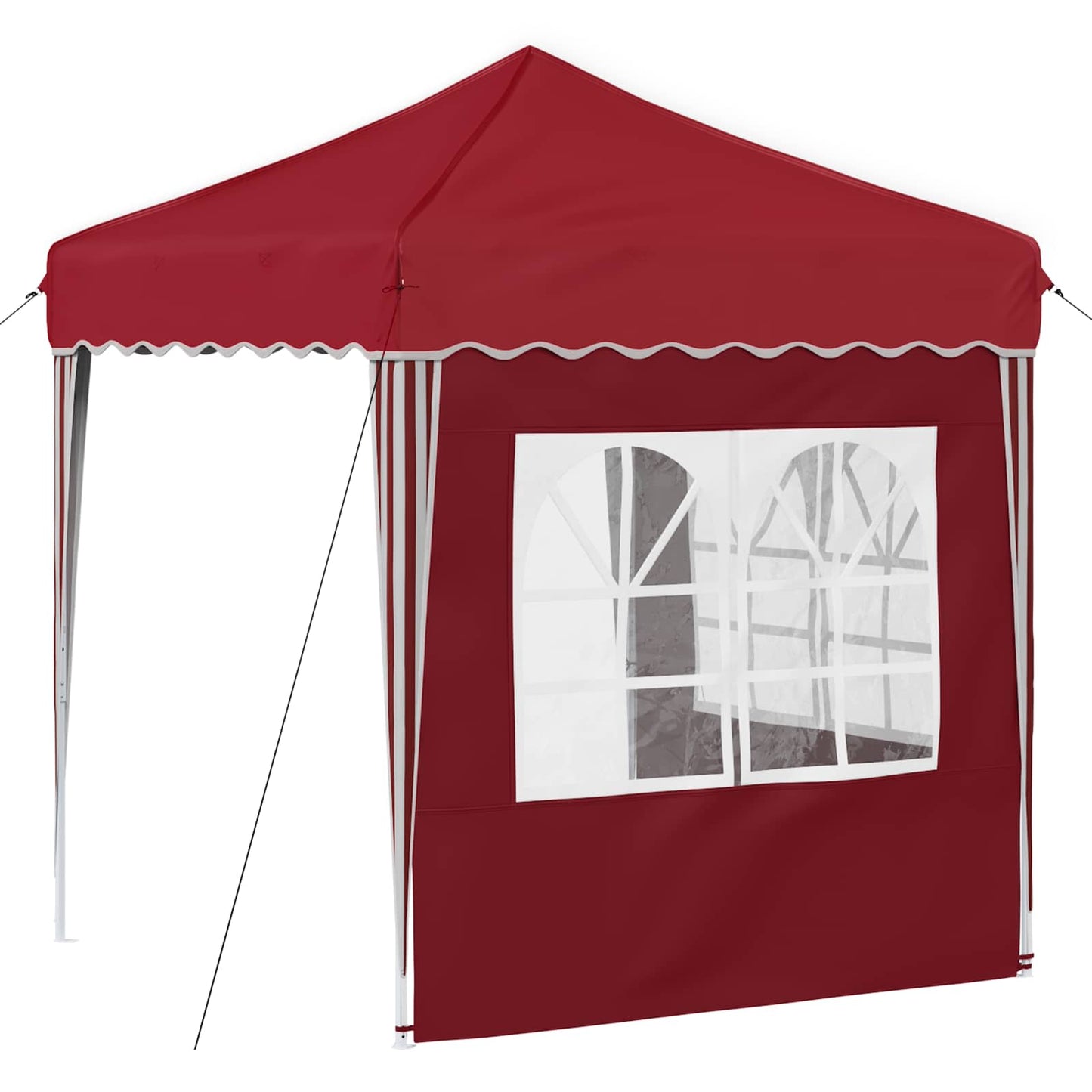 Pop-up Partyzelt 195 x 195 x 245 cm Bordeauxrot Oxford-Stoff
