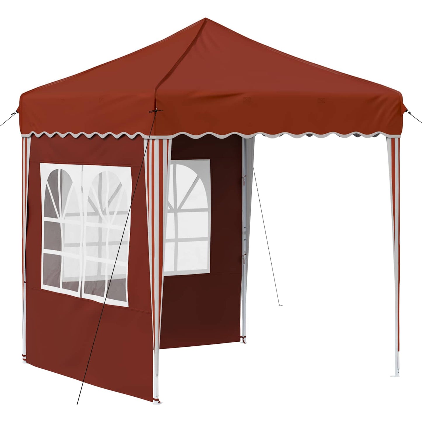 Pop-up Partyzelt 195 x 195 x 245 cm Terrakotta Oxford-Stoff