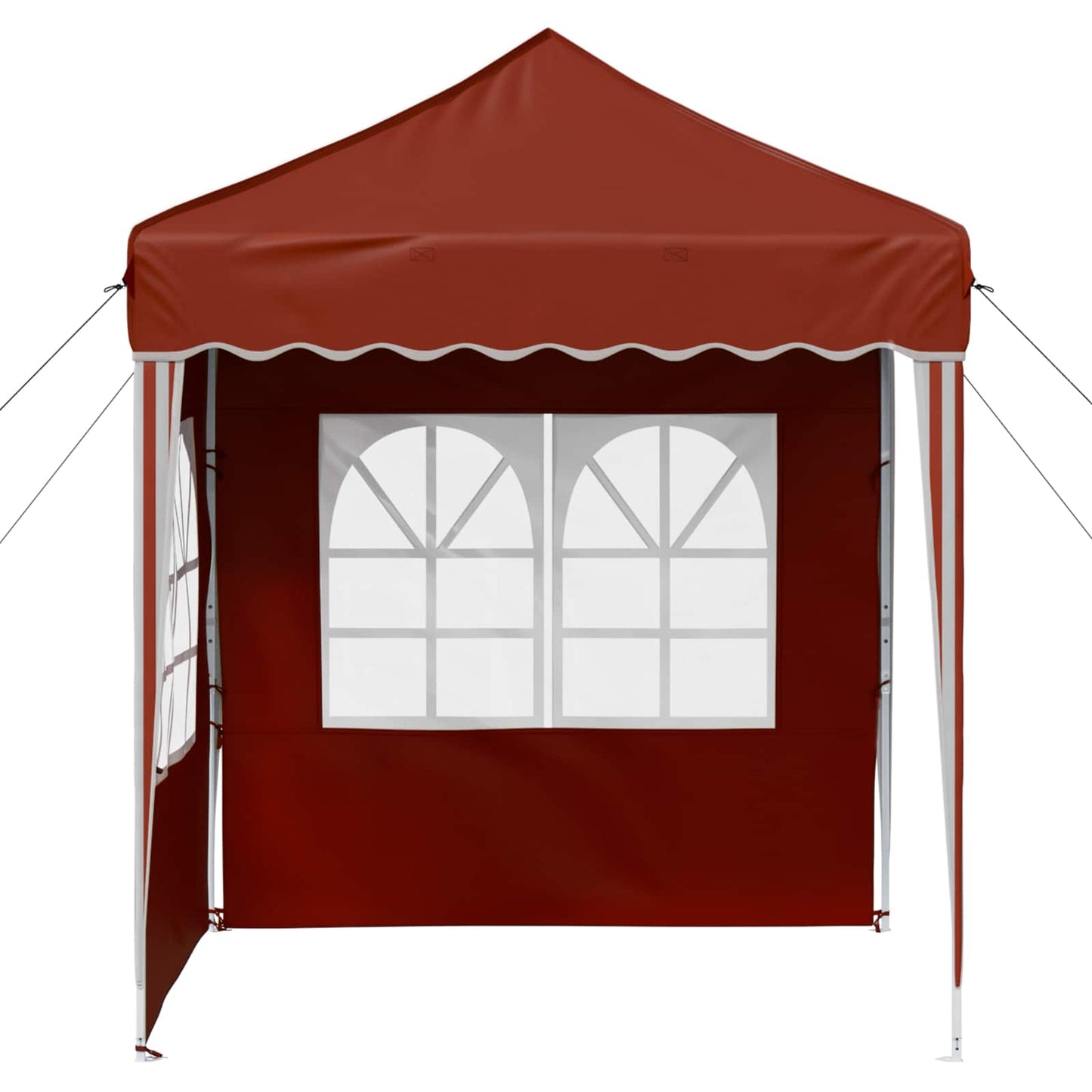 Pop-up Partyzelt 195 x 195 x 245 cm Terrakotta Oxford-Stoff