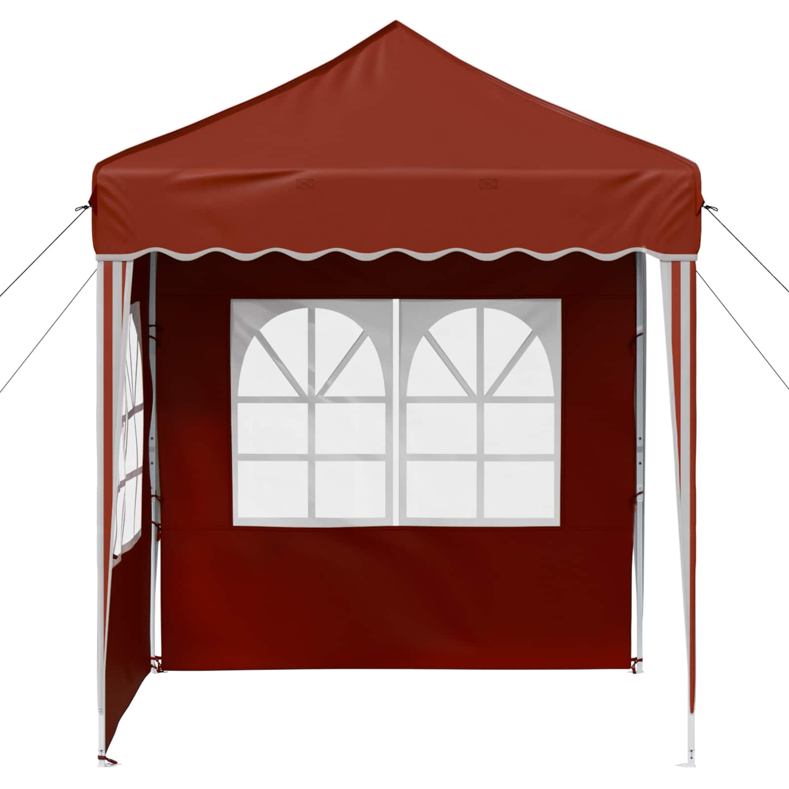 Pop-up Partyzelt 195 x 195 x 245 cm Terrakotta Oxford-Stoff