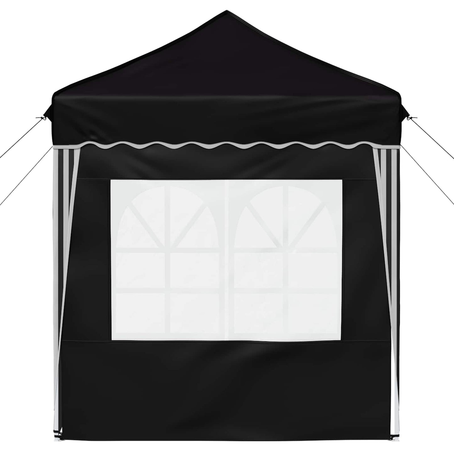 Pop-up Partyzelt 195 x 195 x 245 cm Schwarz Oxford-Stoff