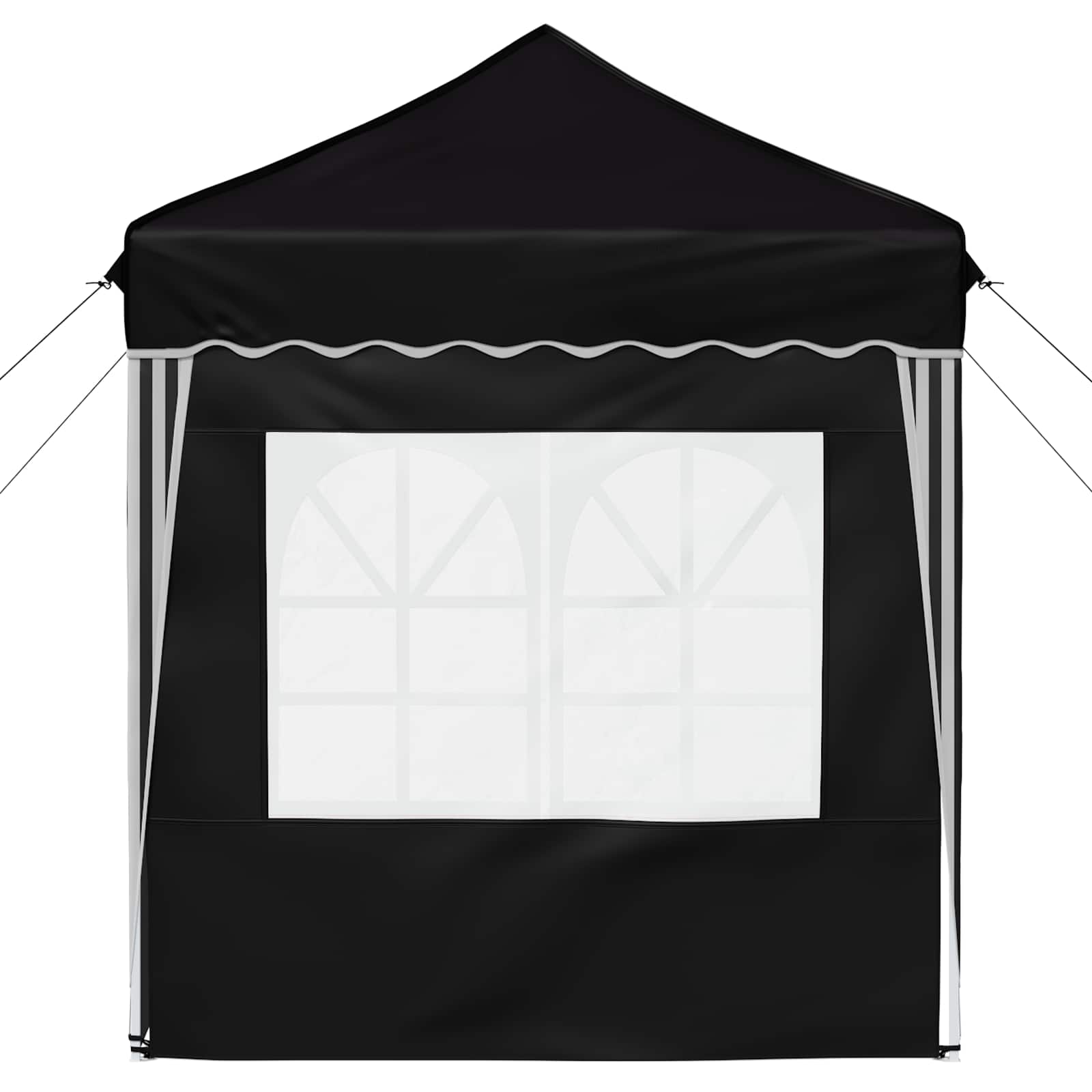 Pop-up Partyzelt 195 x 195 x 245 cm Schwarz Oxford-Stoff
