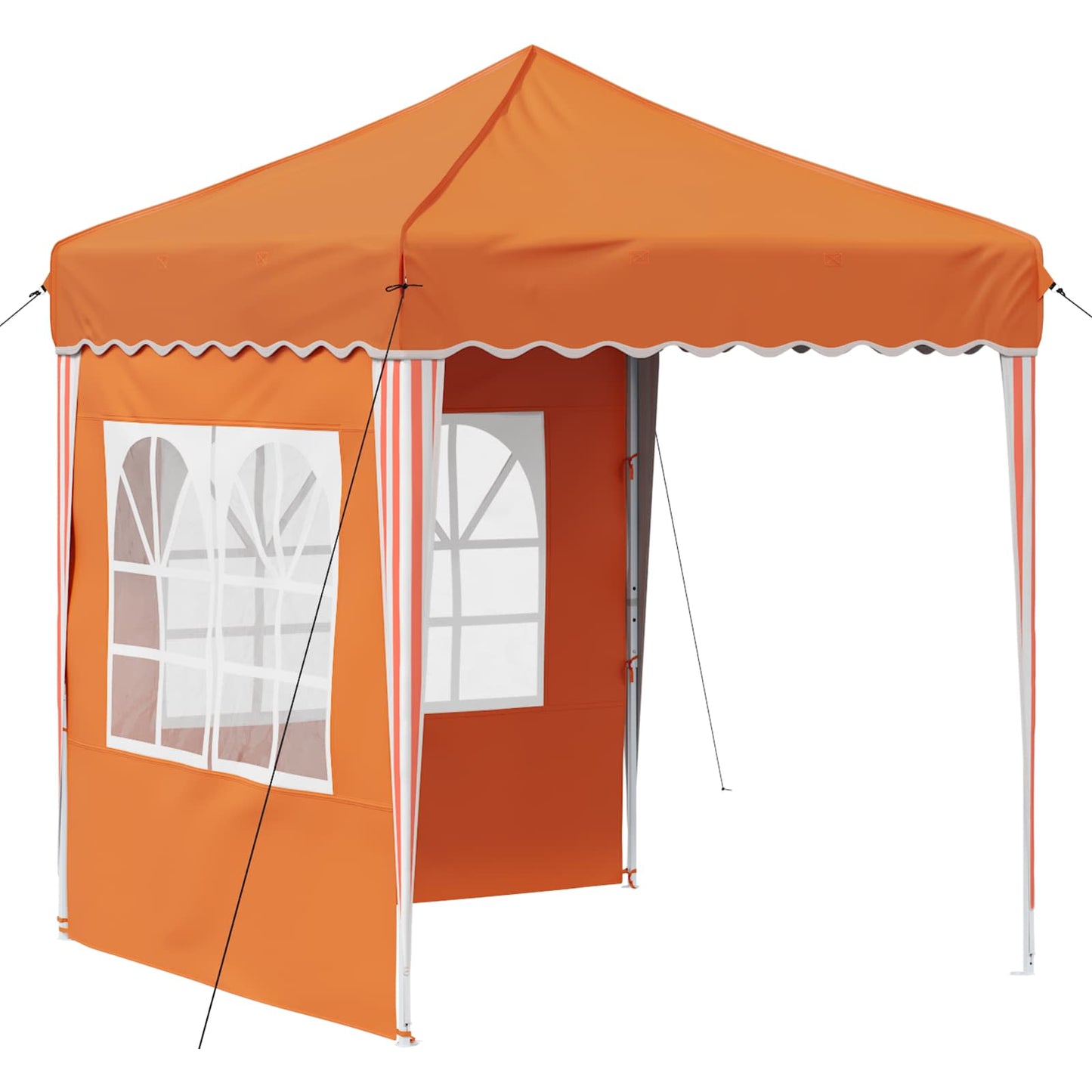 Pop-up Partyzelt 195 x 195 x 245 cm Orange Oxford-Stoff