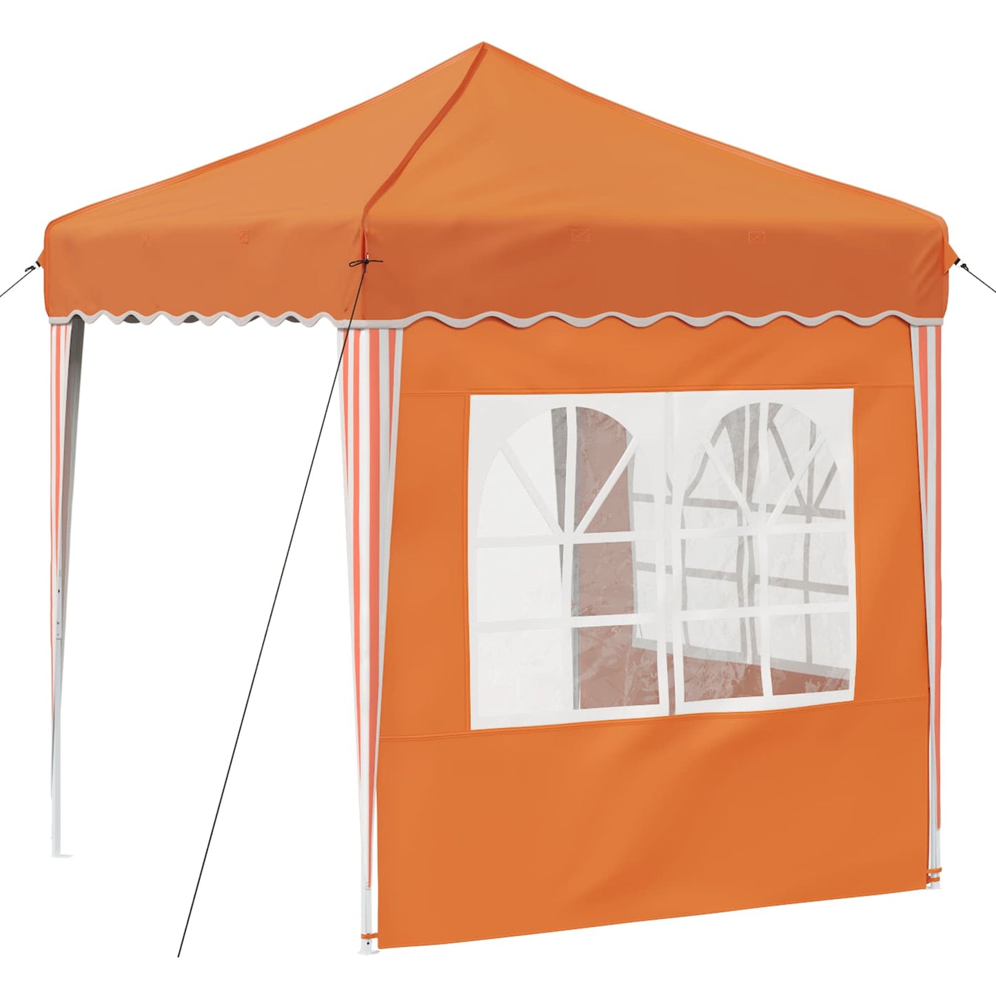 Pop-up Partyzelt 195 x 195 x 245 cm Orange Oxford-Stoff