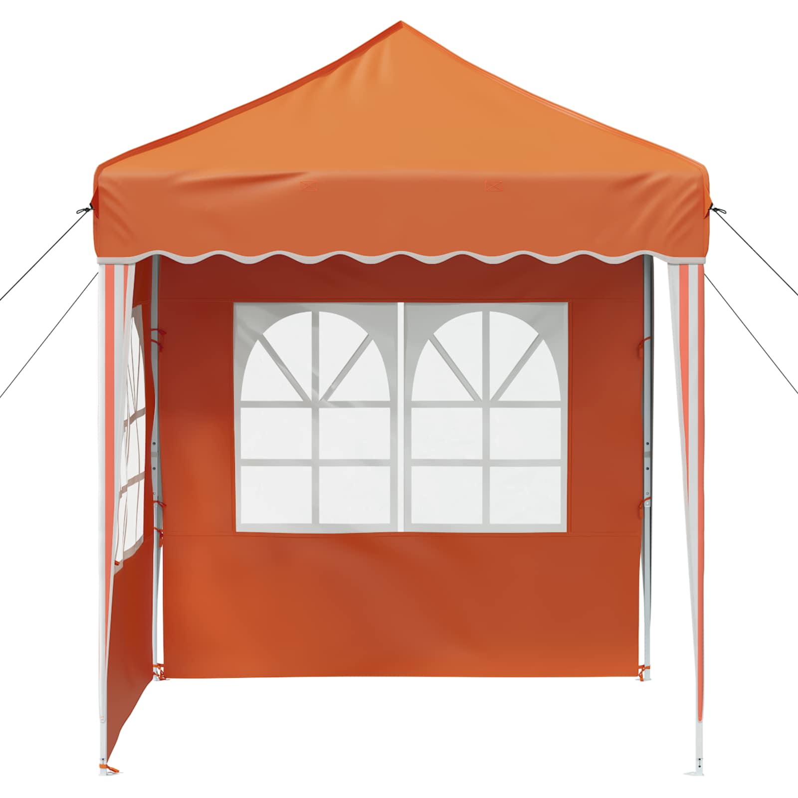 Pop-up Partyzelt 195 x 195 x 245 cm Orange Oxford-Stoff