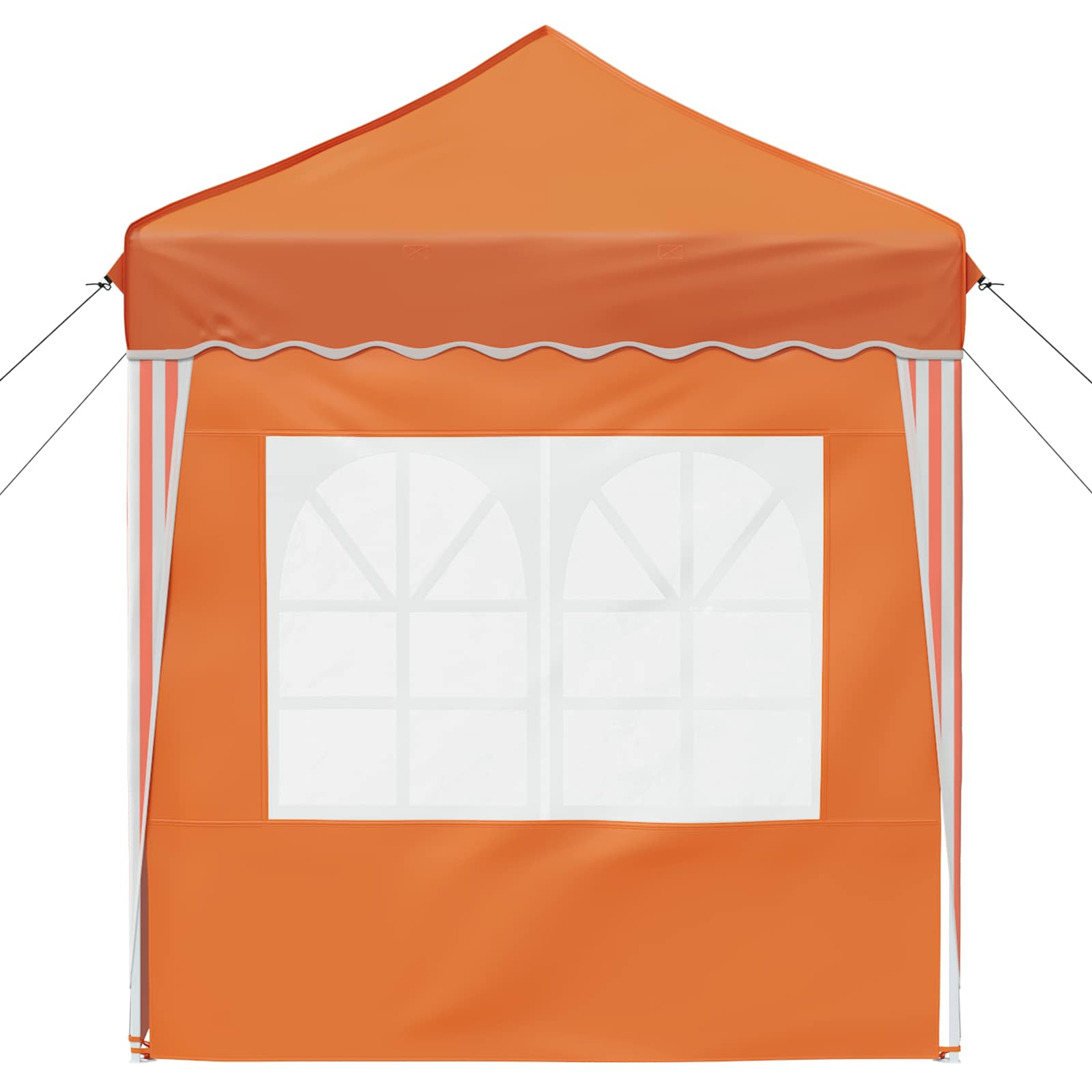Pop-up Partyzelt 195 x 195 x 245 cm Orange Oxford-Stoff