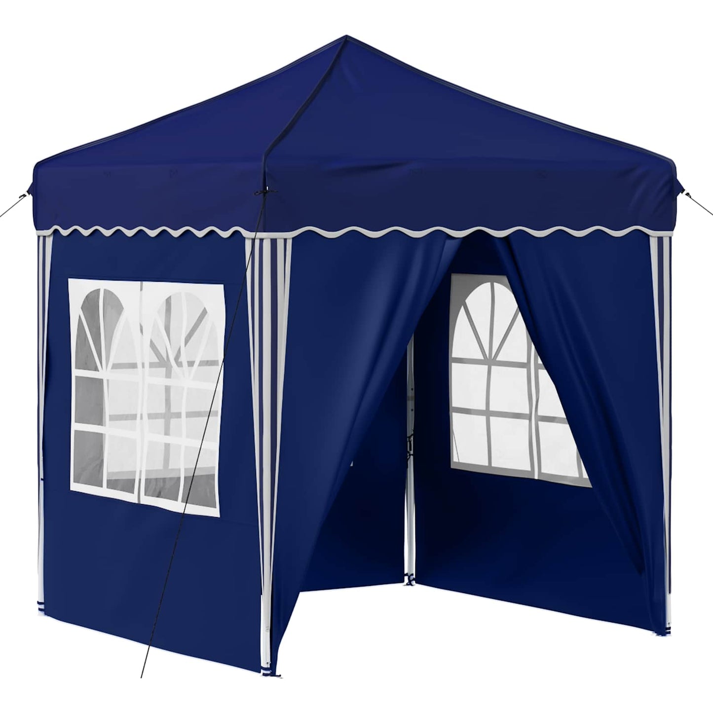 Pop-up Partyzelt 195 x 195 x 245 cm Blau Oxford-Stoff