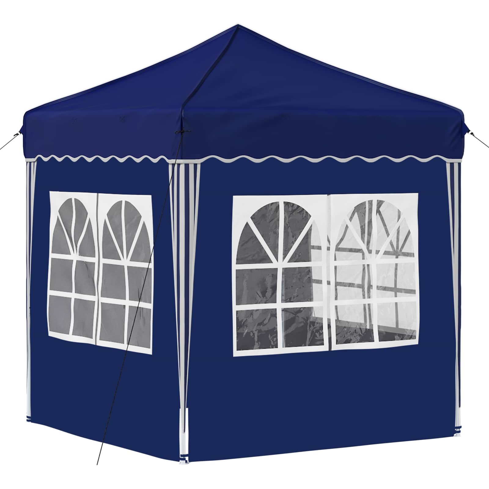 Pop-up Partyzelt 195 x 195 x 245 cm Blau Oxford-Stoff