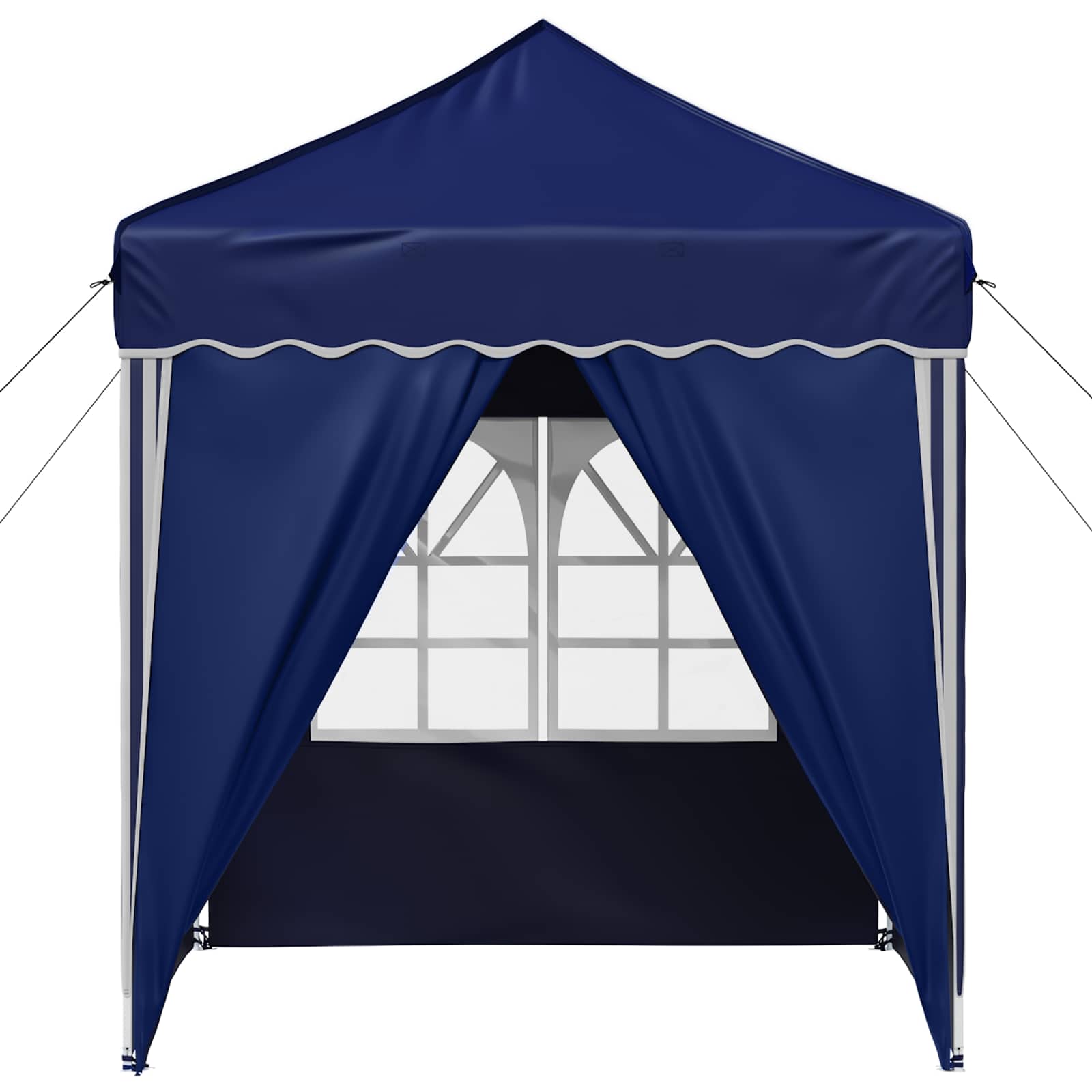 Pop-up Partyzelt 195 x 195 x 245 cm Blau Oxford-Stoff
