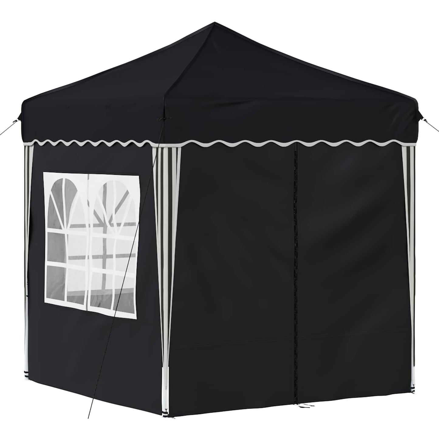 Pop-up Partyzelt 195 x 195 x 245 cm Anthrazit Oxford-Stoff