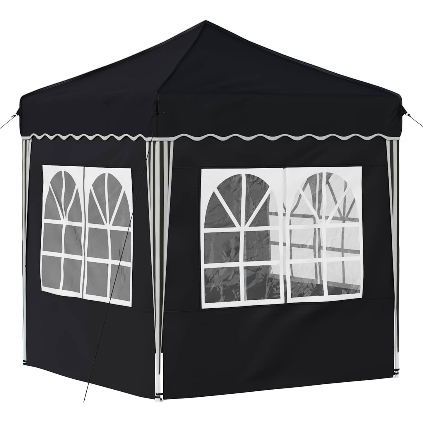 Pop-up Partyzelt 195 x 195 x 245 cm Anthrazit Oxford-Stoff