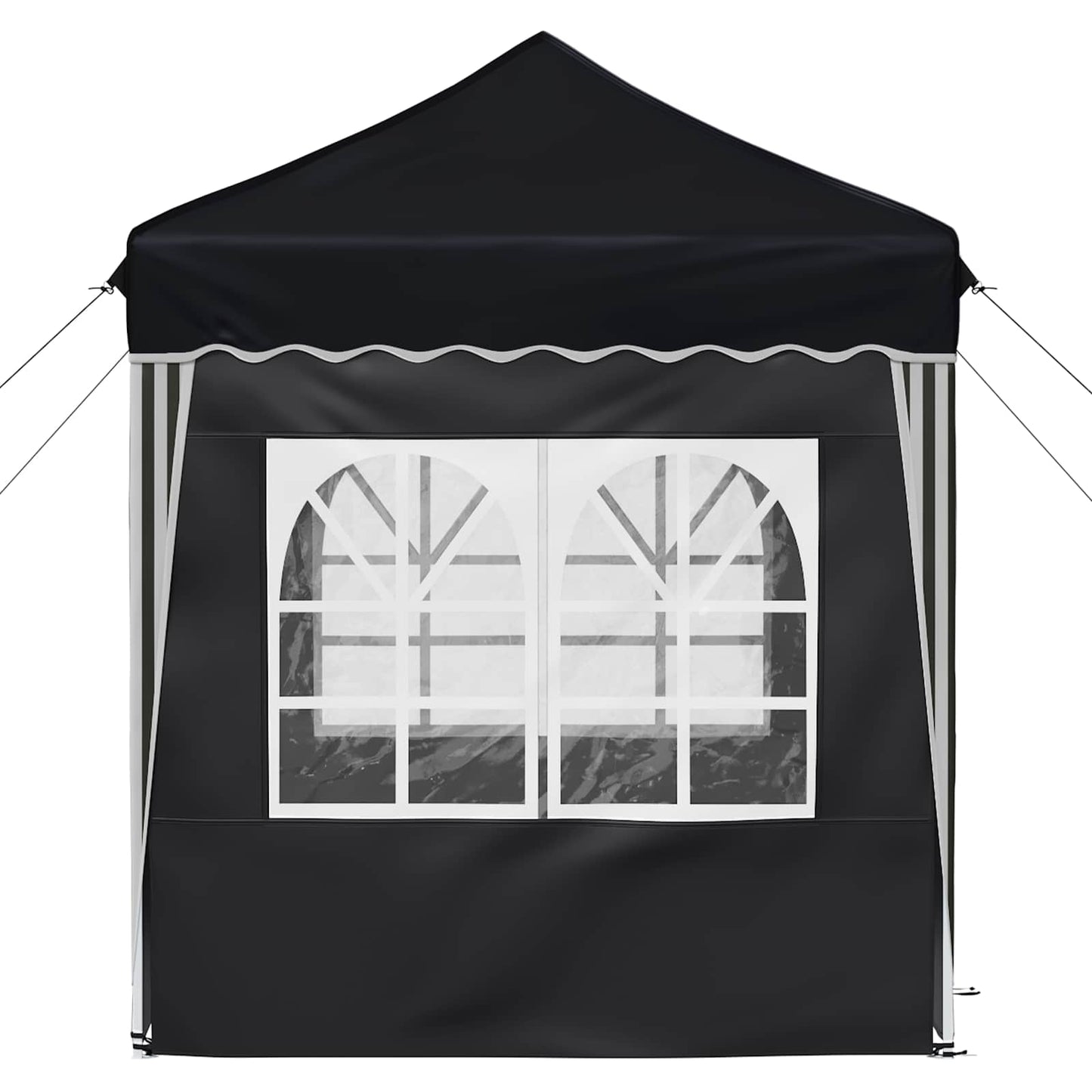Pop-up Partyzelt 195 x 195 x 245 cm Anthrazit Oxford-Stoff