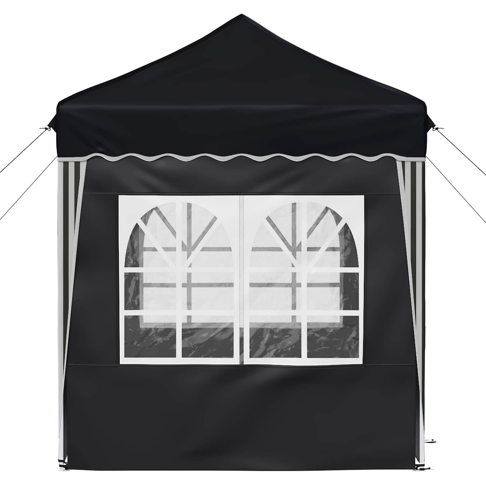 Pop-up Partyzelt 195 x 195 x 245 cm Anthrazit Oxford-Stoff