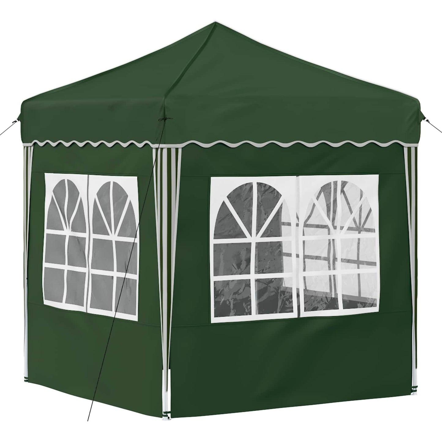 Pop-up Partyzelt 195 x 195 x 245 cm Grün Oxford-Stoff