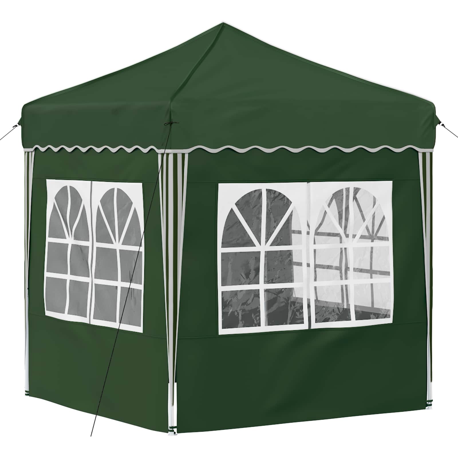 Pop-up Partyzelt 195 x 195 x 245 cm Grün Oxford-Stoff