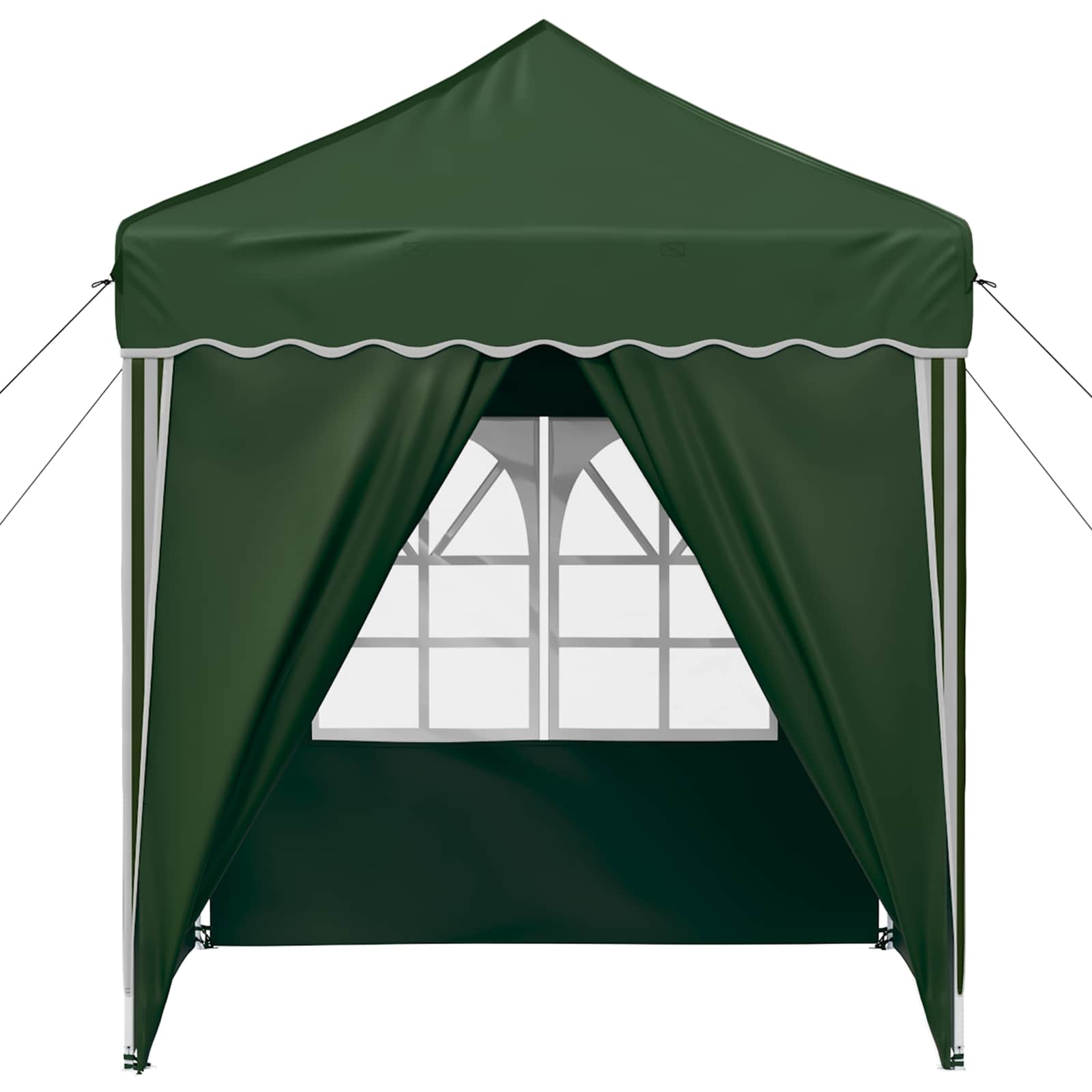 Pop-up Partyzelt 195 x 195 x 245 cm Grün Oxford-Stoff