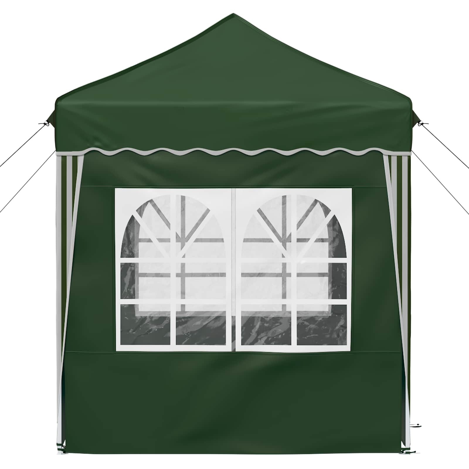 Pop-up Partyzelt 195 x 195 x 245 cm Grün Oxford-Stoff