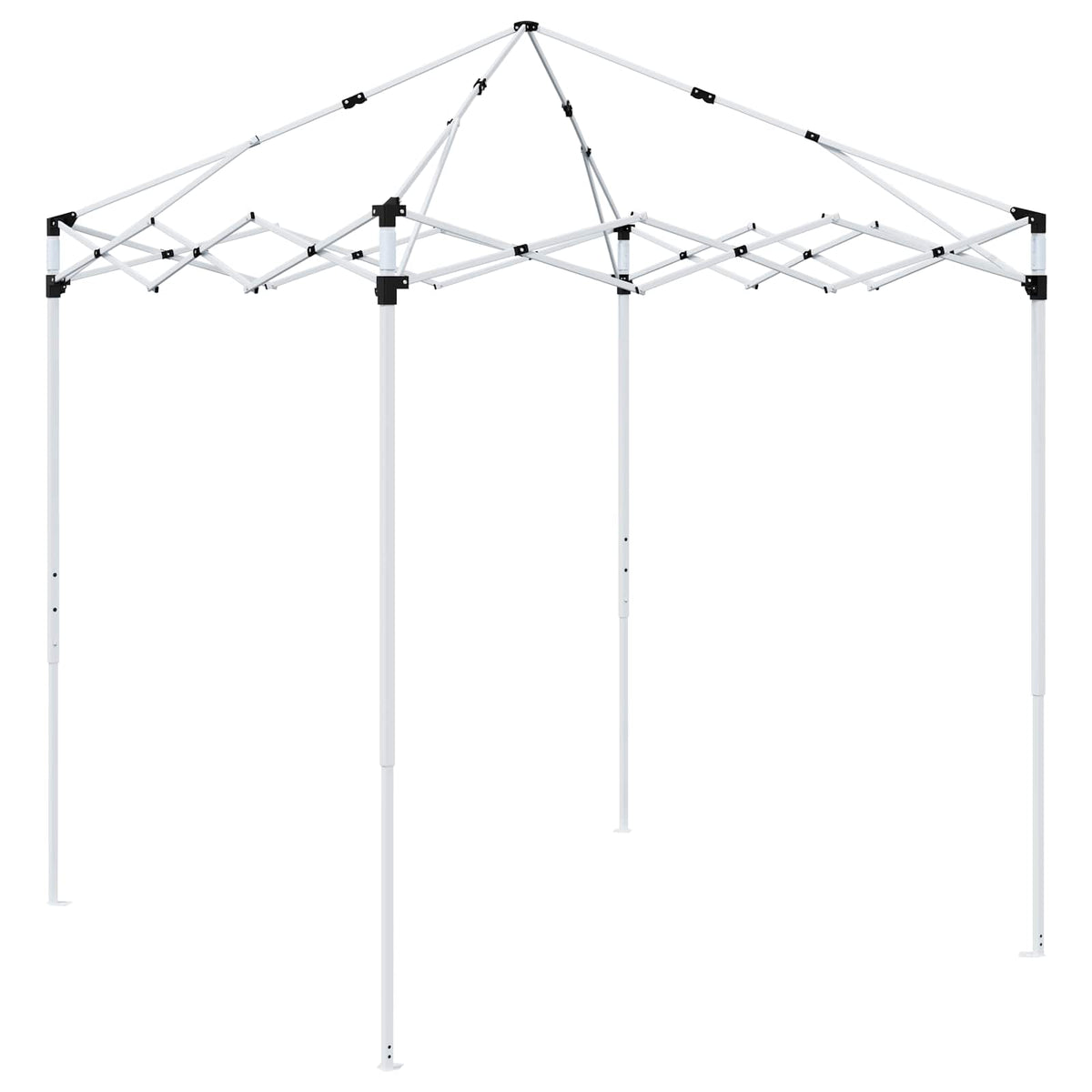 Pop-up Partyzelt 195 x 195 x 245 cm Terrakotta Oxford-Stoff