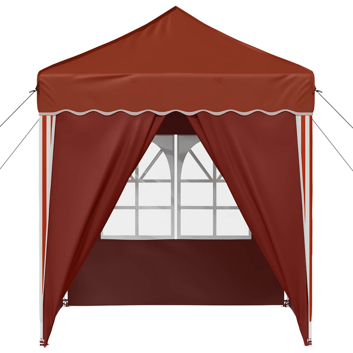 Pop-up Partyzelt 195 x 195 x 245 cm Terrakotta Oxford-Stoff