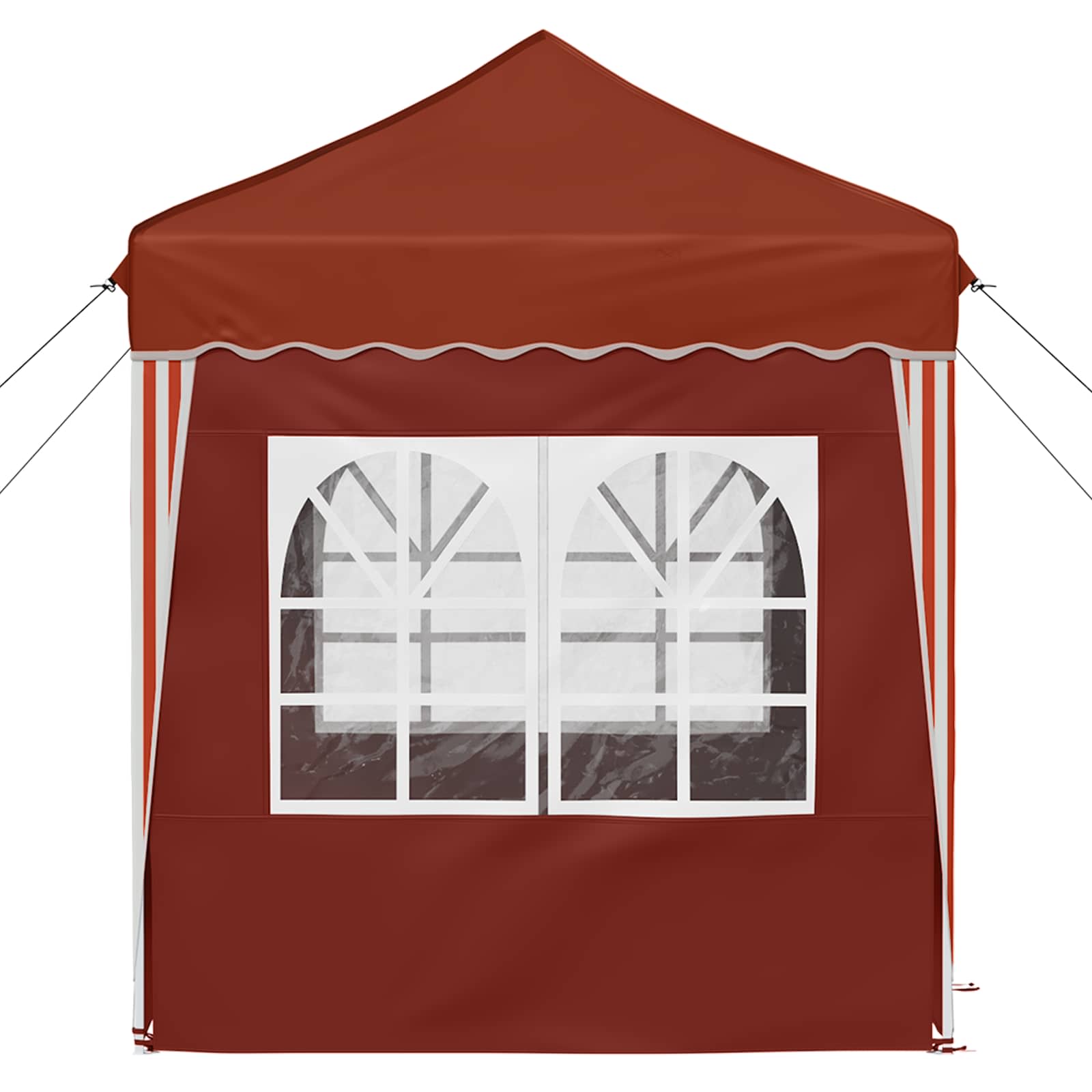 Pop-up Partyzelt 195 x 195 x 245 cm Terrakotta Oxford-Stoff