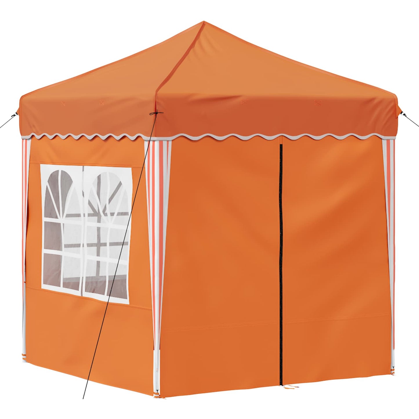 Pop-up Partyzelt 195 x 195 x 245 cm Orange Oxford-Stoff