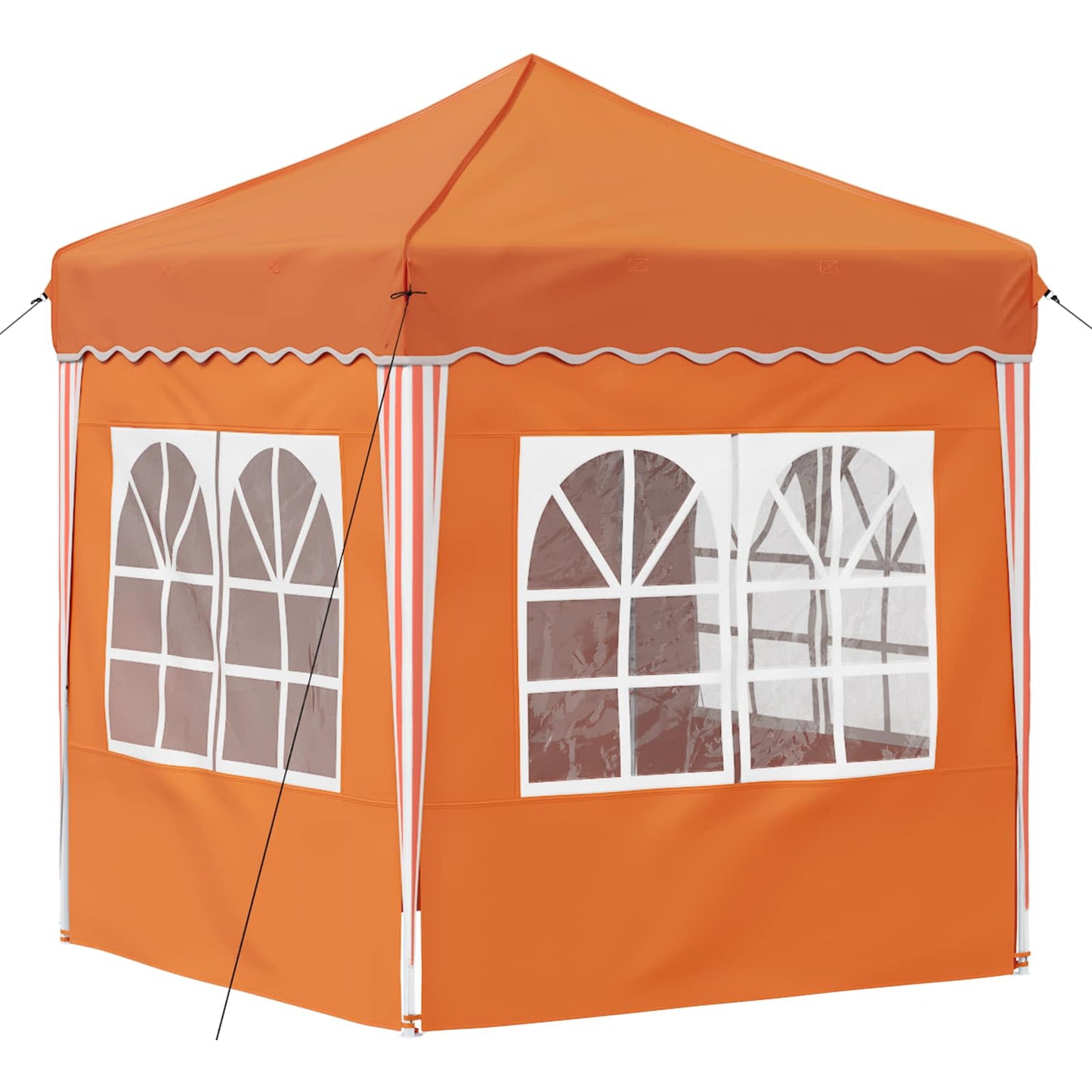Pop-up Partyzelt 195 x 195 x 245 cm Orange Oxford-Stoff