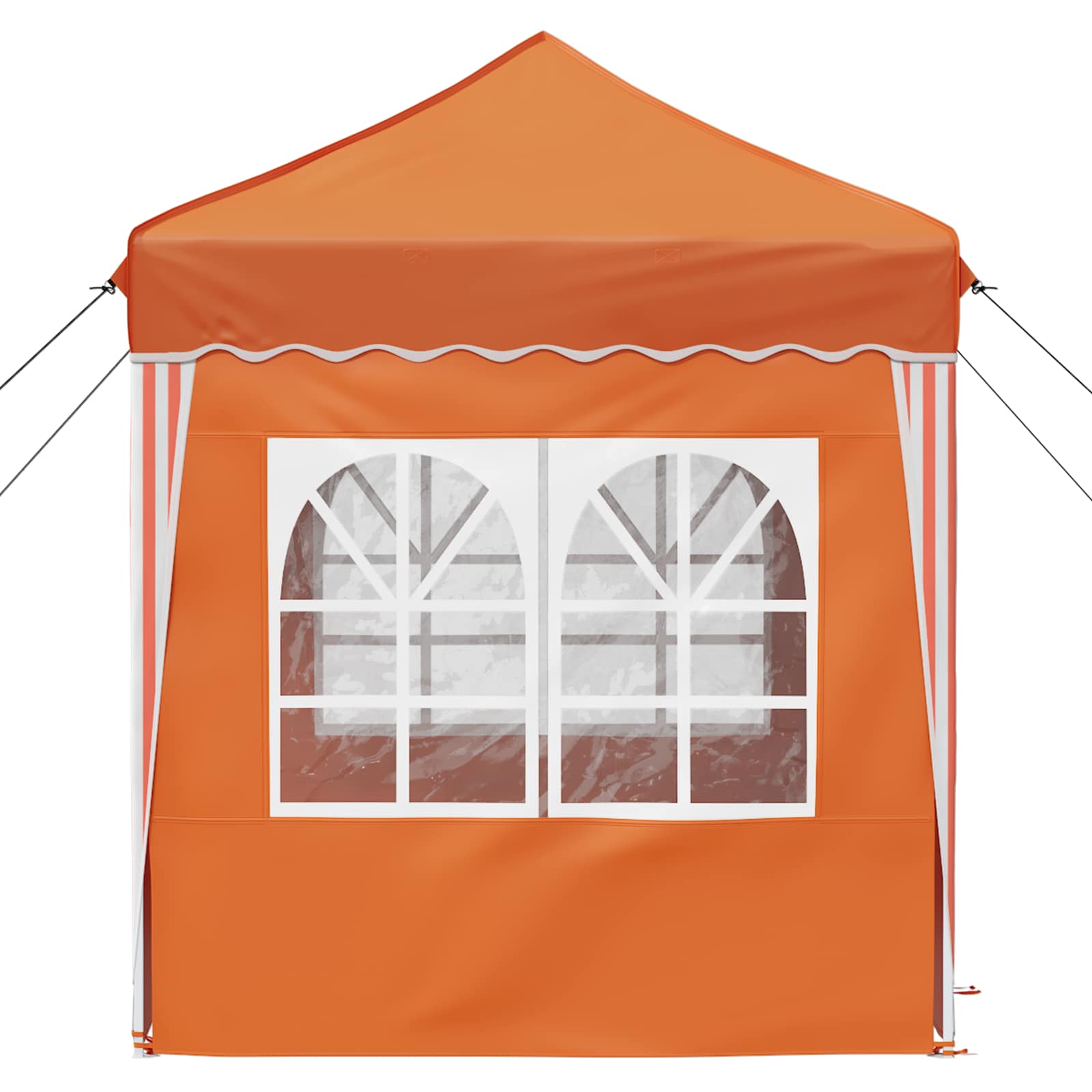 Pop-up Partyzelt 195 x 195 x 245 cm Orange Oxford-Stoff