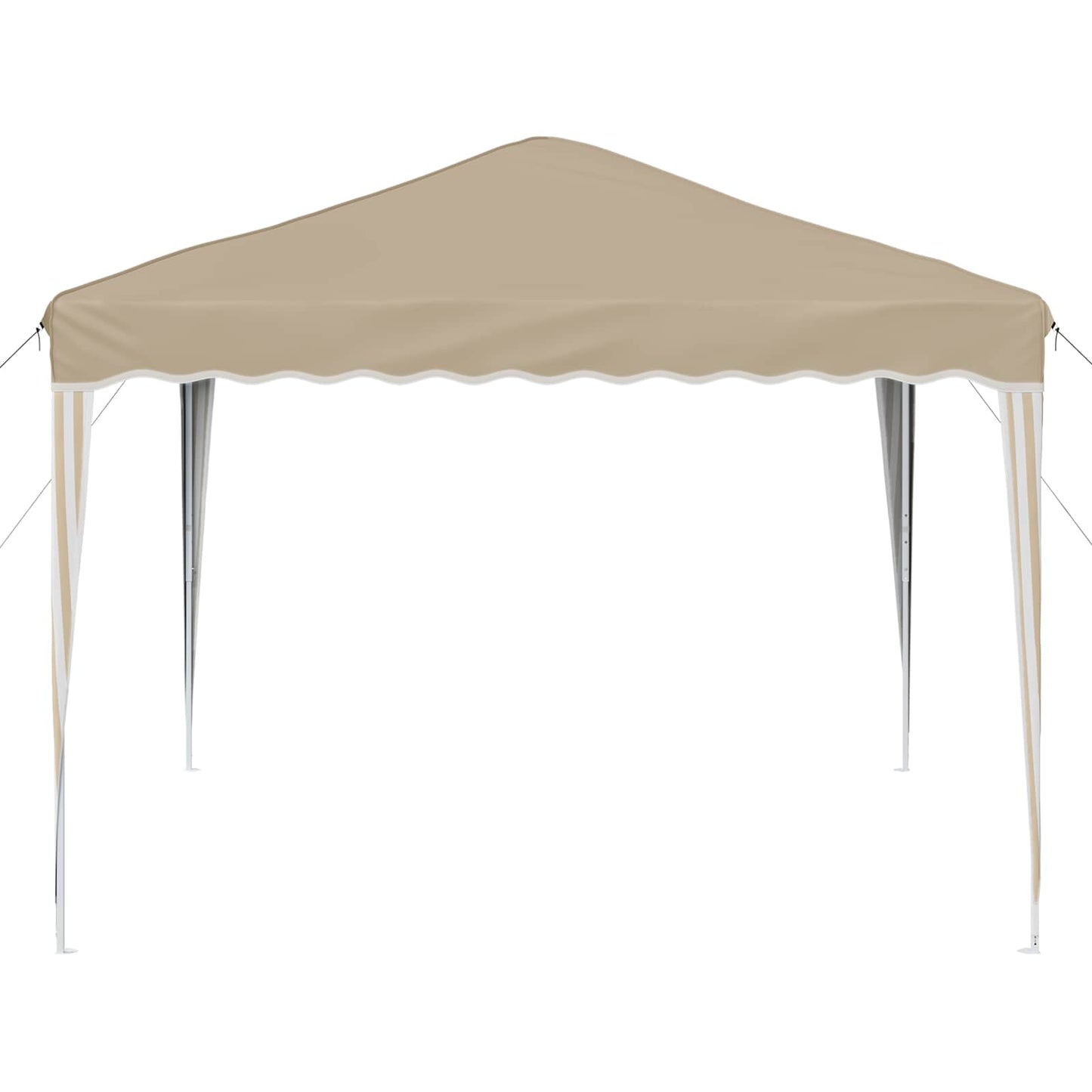 Pop-up Partyzelt 288 x 288 x 245 cm Creme Oxford-Stoff
