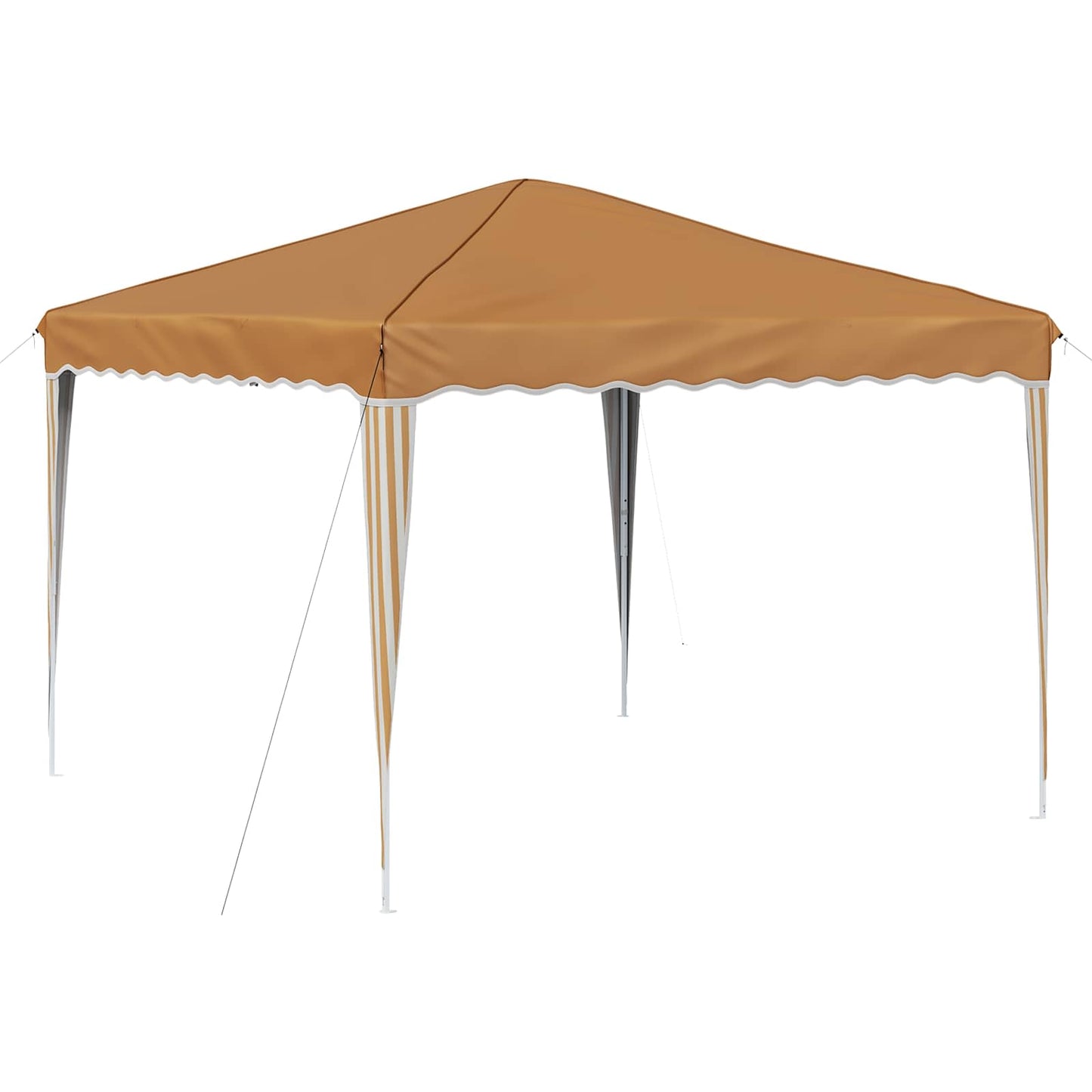 Pop-up Partyzelt 288 x 288 x 245 cm Beige Oxford-Stoff