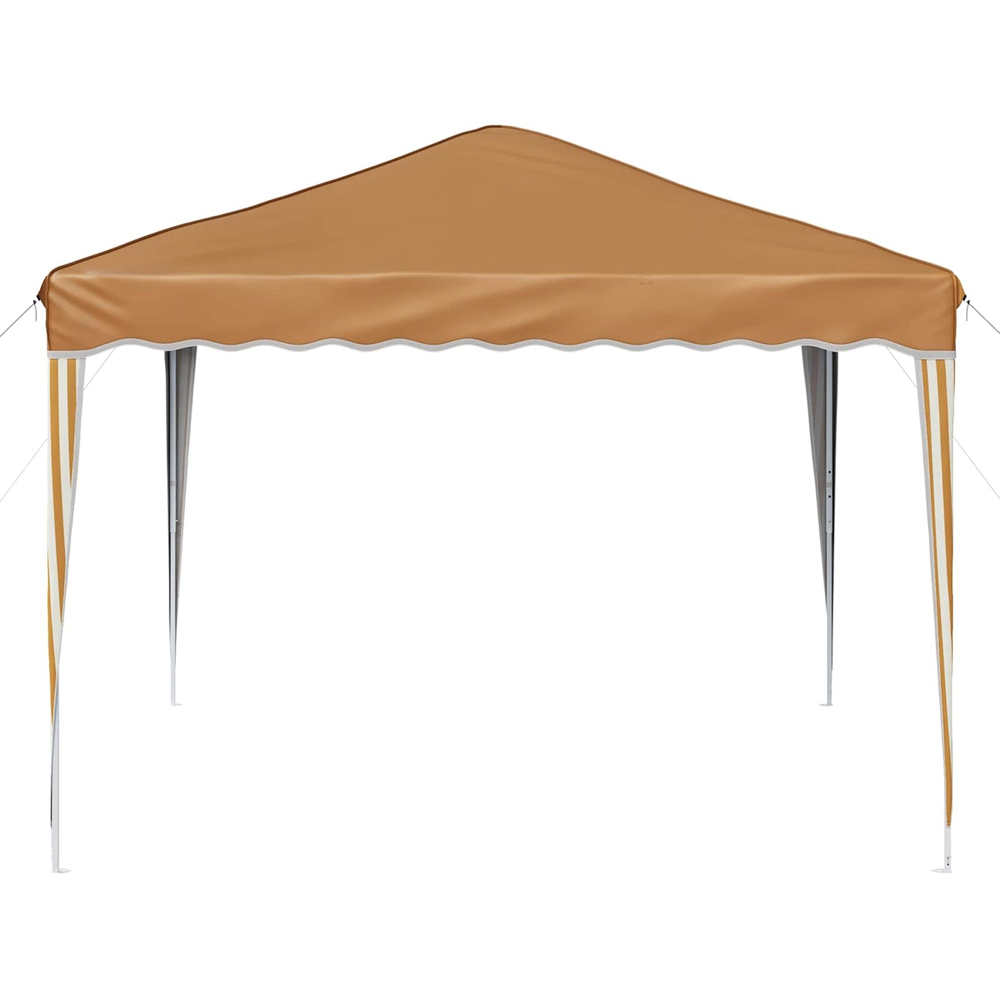 Pop-up Partyzelt 288 x 288 x 245 cm Beige Oxford-Stoff