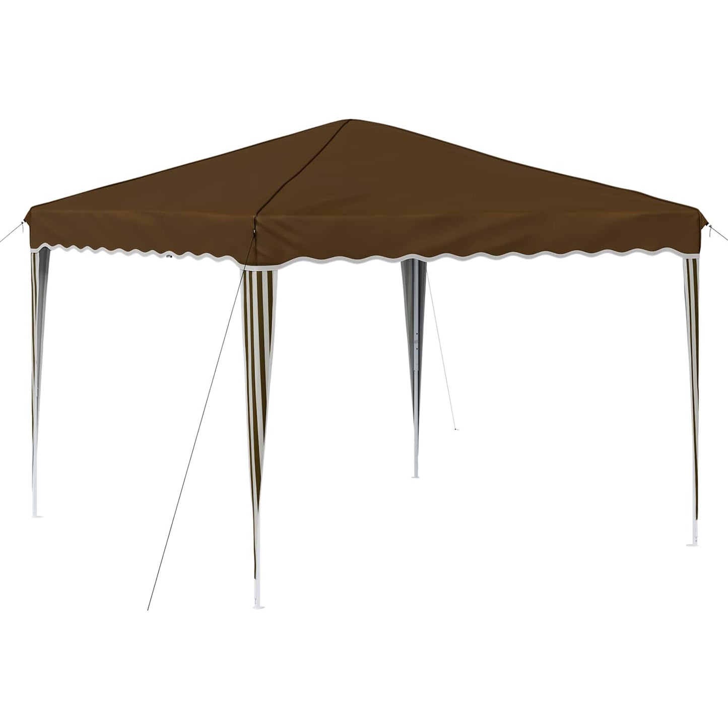 Pop-up Partyzelt 288 x 288 x 245 cm Taupe Oxford-Stoff
