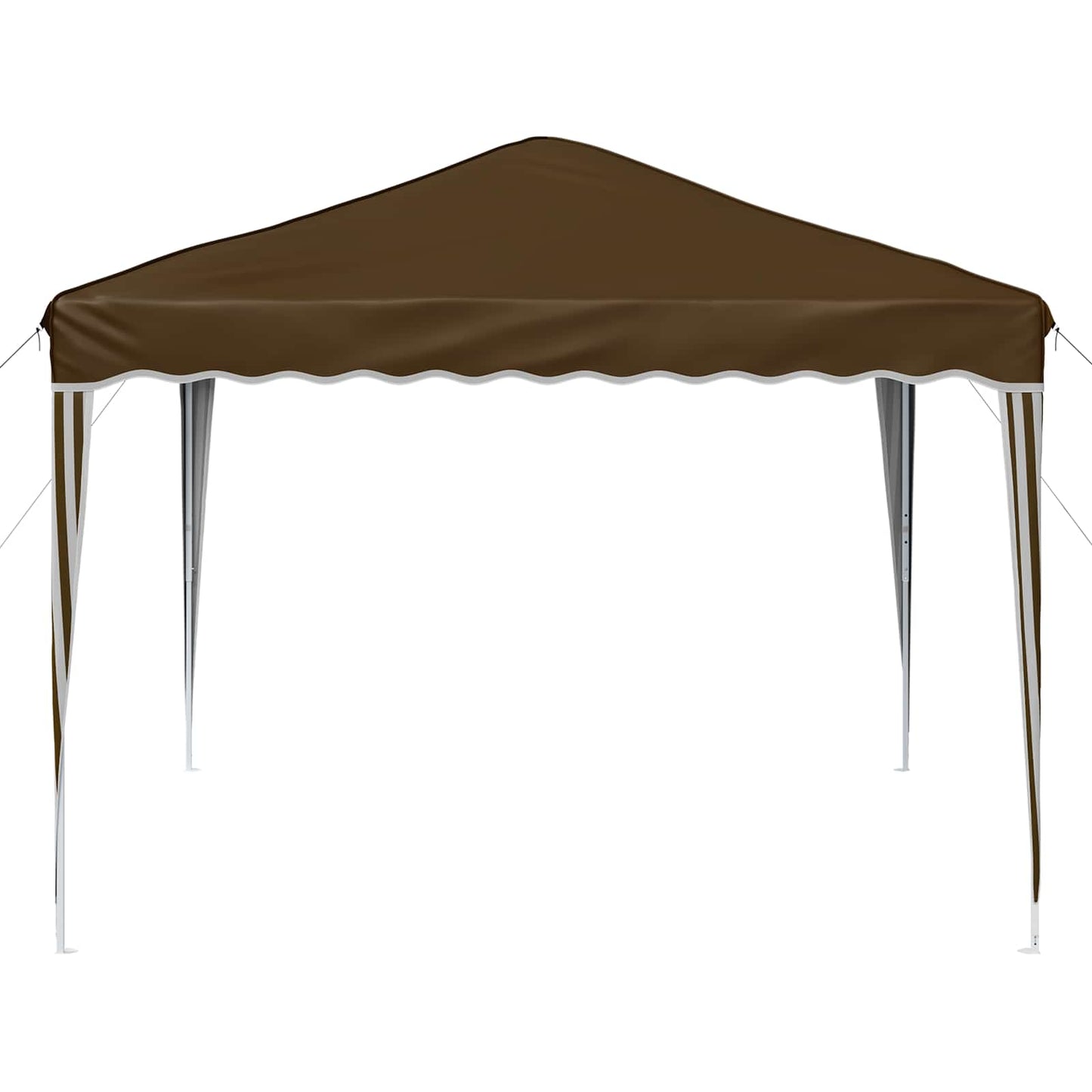 Pop-up Partyzelt 288 x 288 x 245 cm Taupe Oxford-Stoff