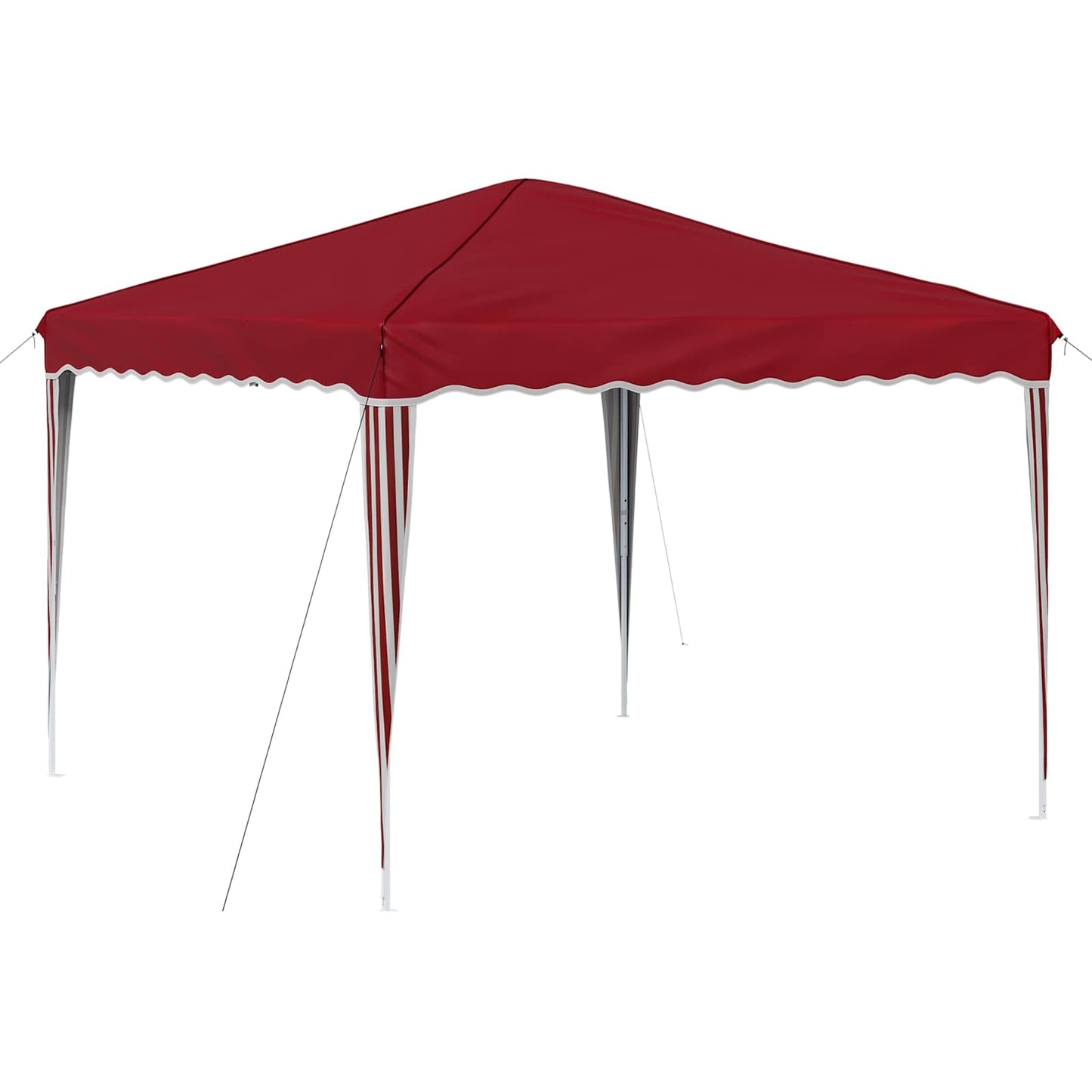 Pop-up Partyzelt 288 x 288 x 245 cm Bordeauxrot Oxford-Stoff