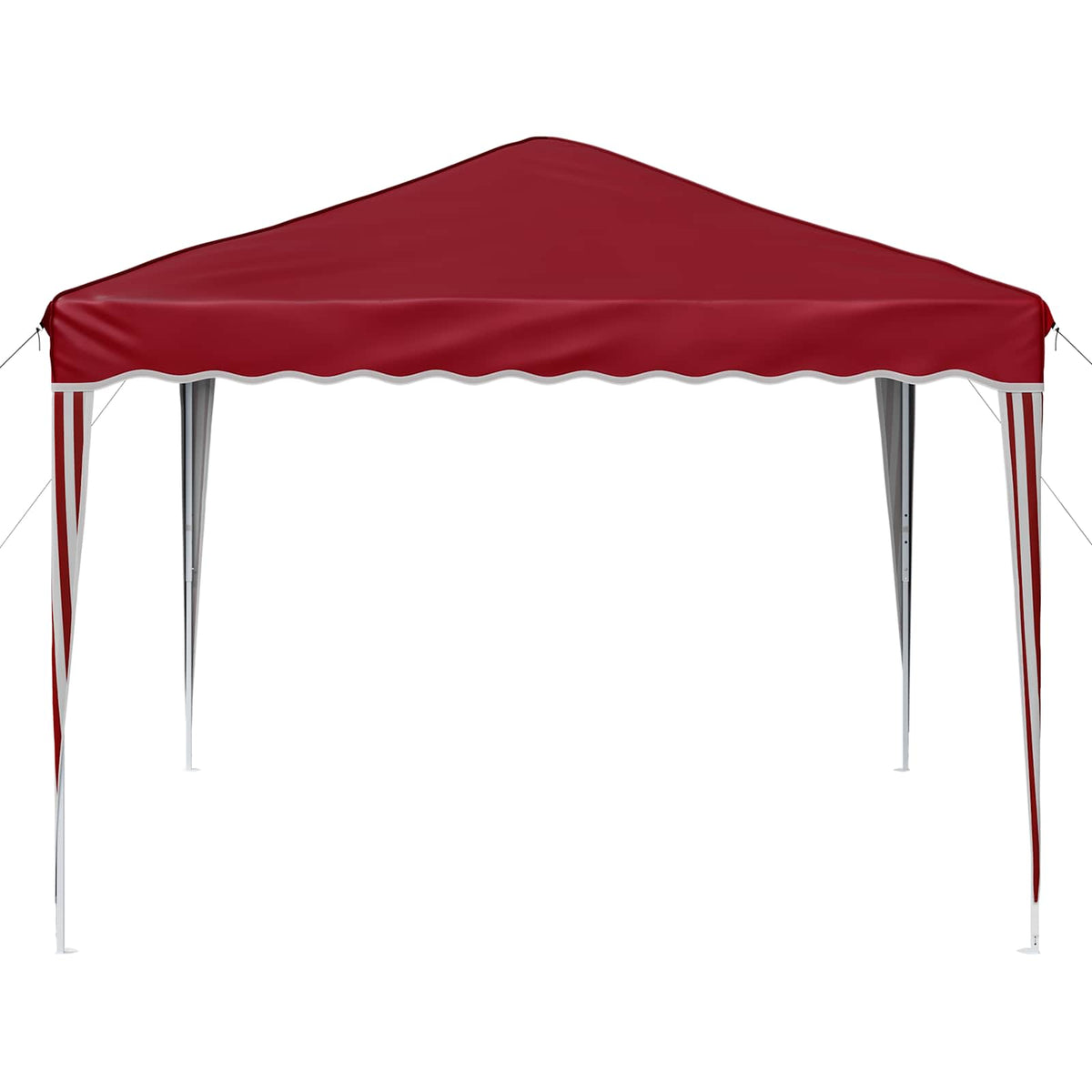 Pop-up Partyzelt 288 x 288 x 245 cm Bordeauxrot Oxford-Stoff