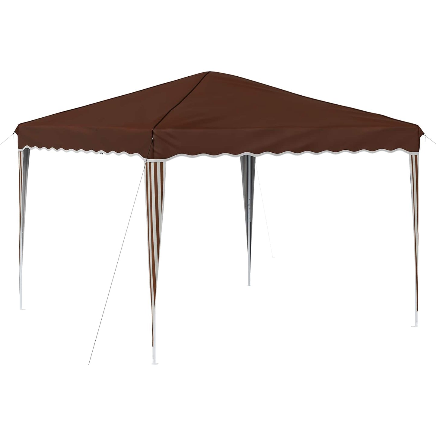 Pop-up Partyzelt 288 x 288 x 245 cm Braun Oxford-Stoff