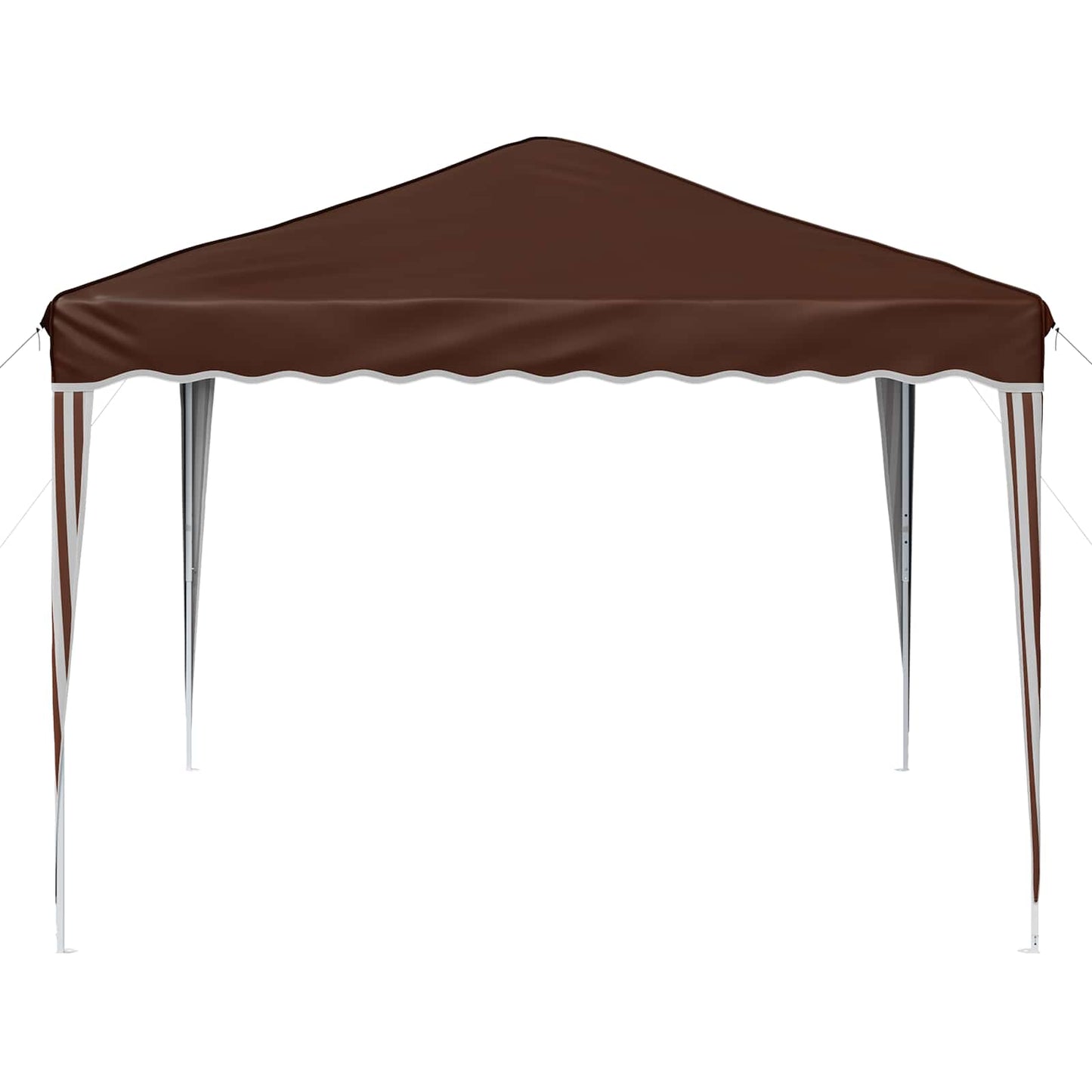Pop-up Partyzelt 288 x 288 x 245 cm Braun Oxford-Stoff