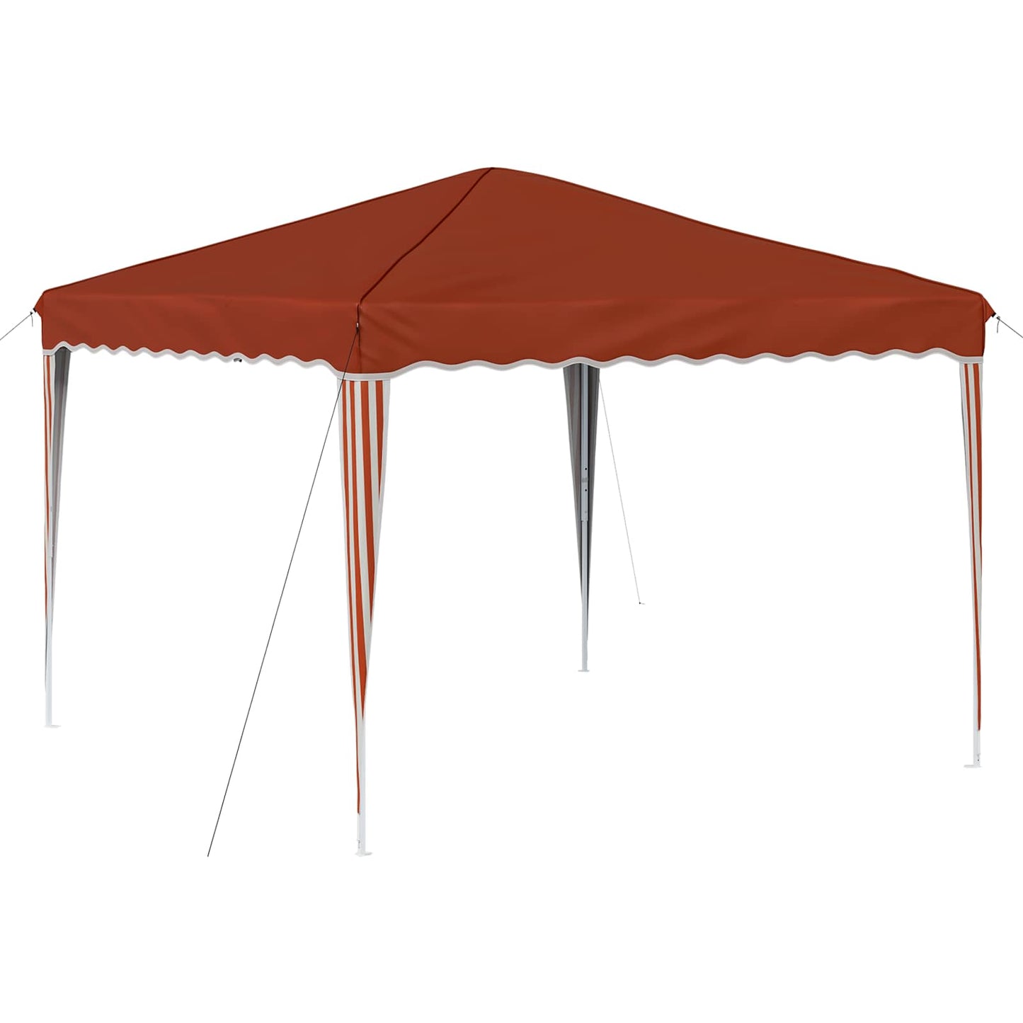 Pop-up Partyzelt 288 x 288 x 245 cm Terrakotta Oxford-Stoff