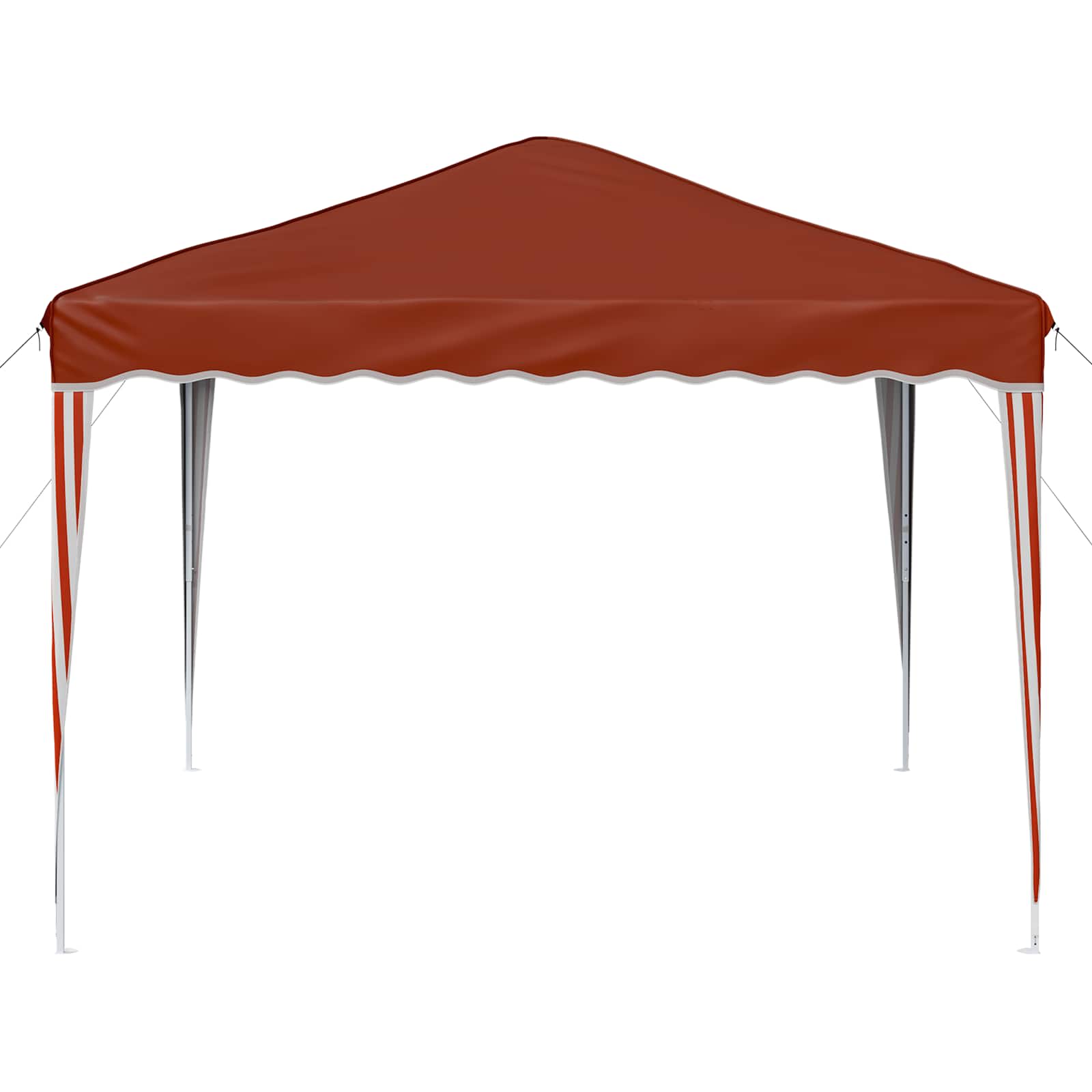 Pop-up Partyzelt 288 x 288 x 245 cm Terrakotta Oxford-Stoff