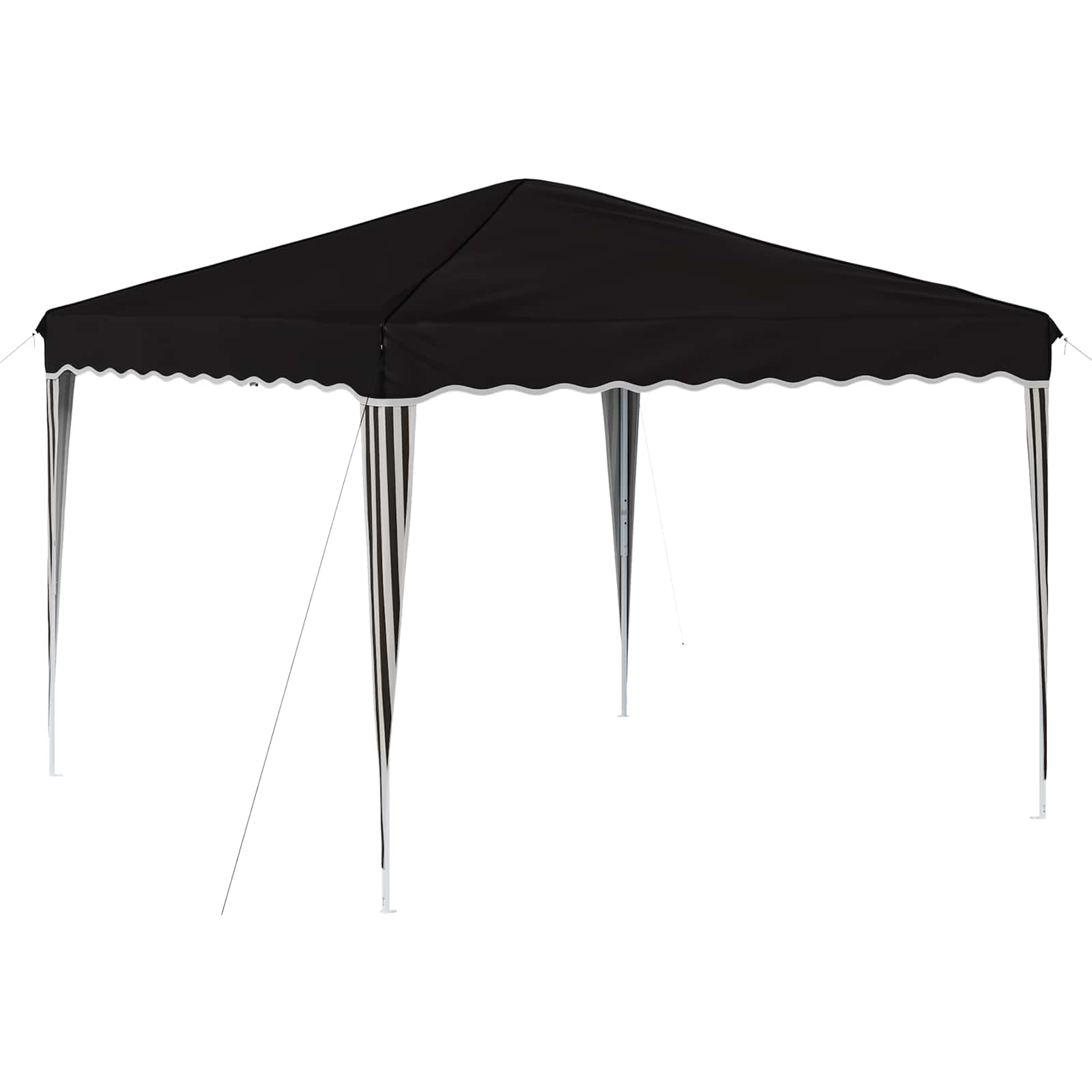 Pop-up Partyzelt 288 x 288 x 245 cm Schwarz Oxford-Stoff
