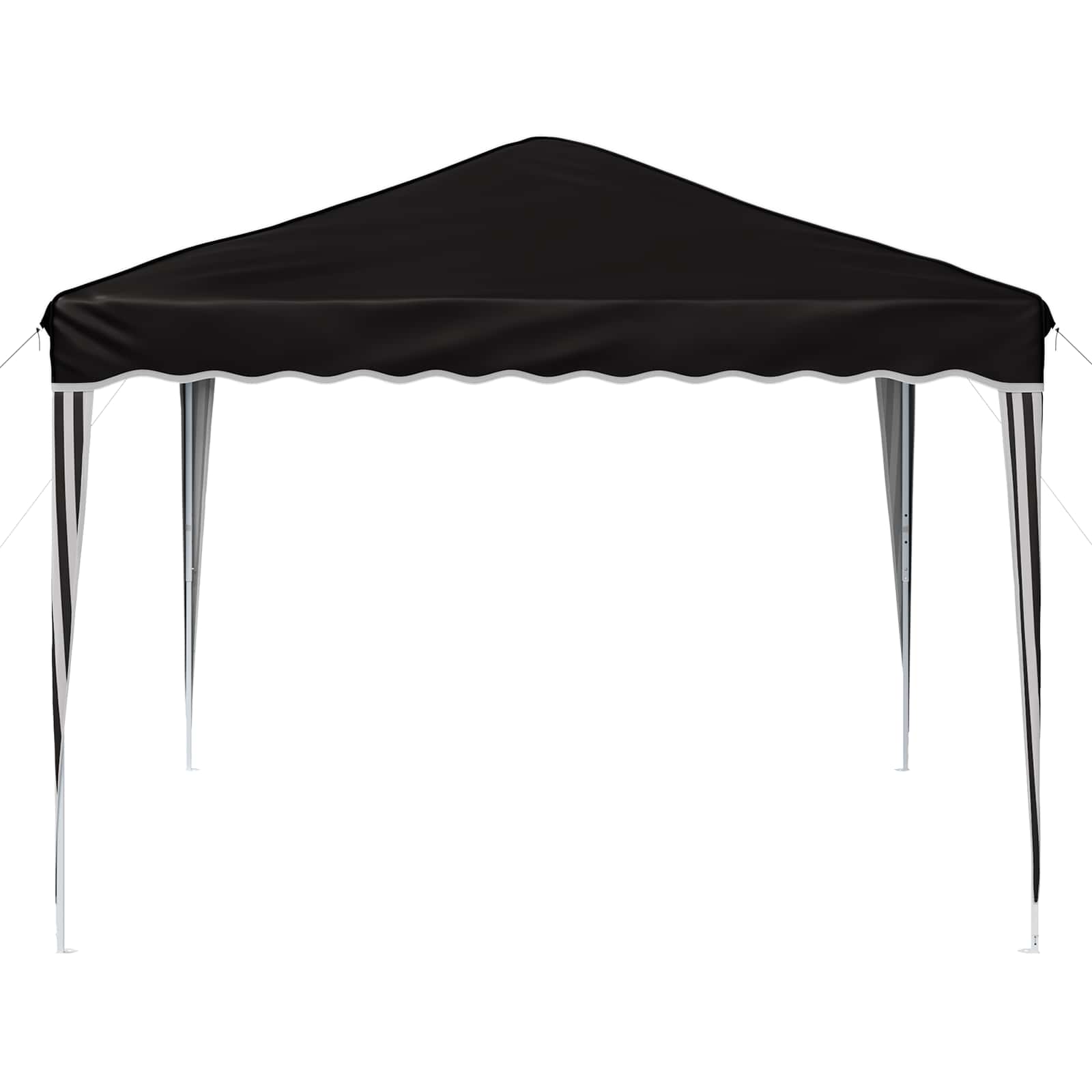 Pop-up Partyzelt 288 x 288 x 245 cm Schwarz Oxford-Stoff