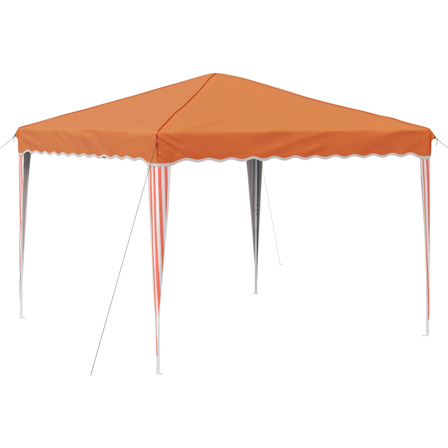 Pop-up Partyzelt 288 x 288 x 245 cm Orange Oxford-Stoff