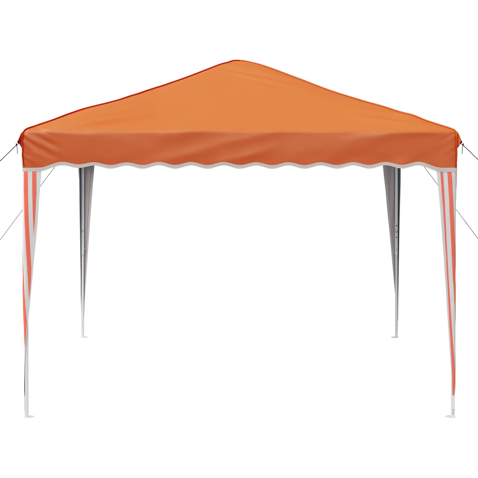 Pop-up Partyzelt 288 x 288 x 245 cm Orange Oxford-Stoff
