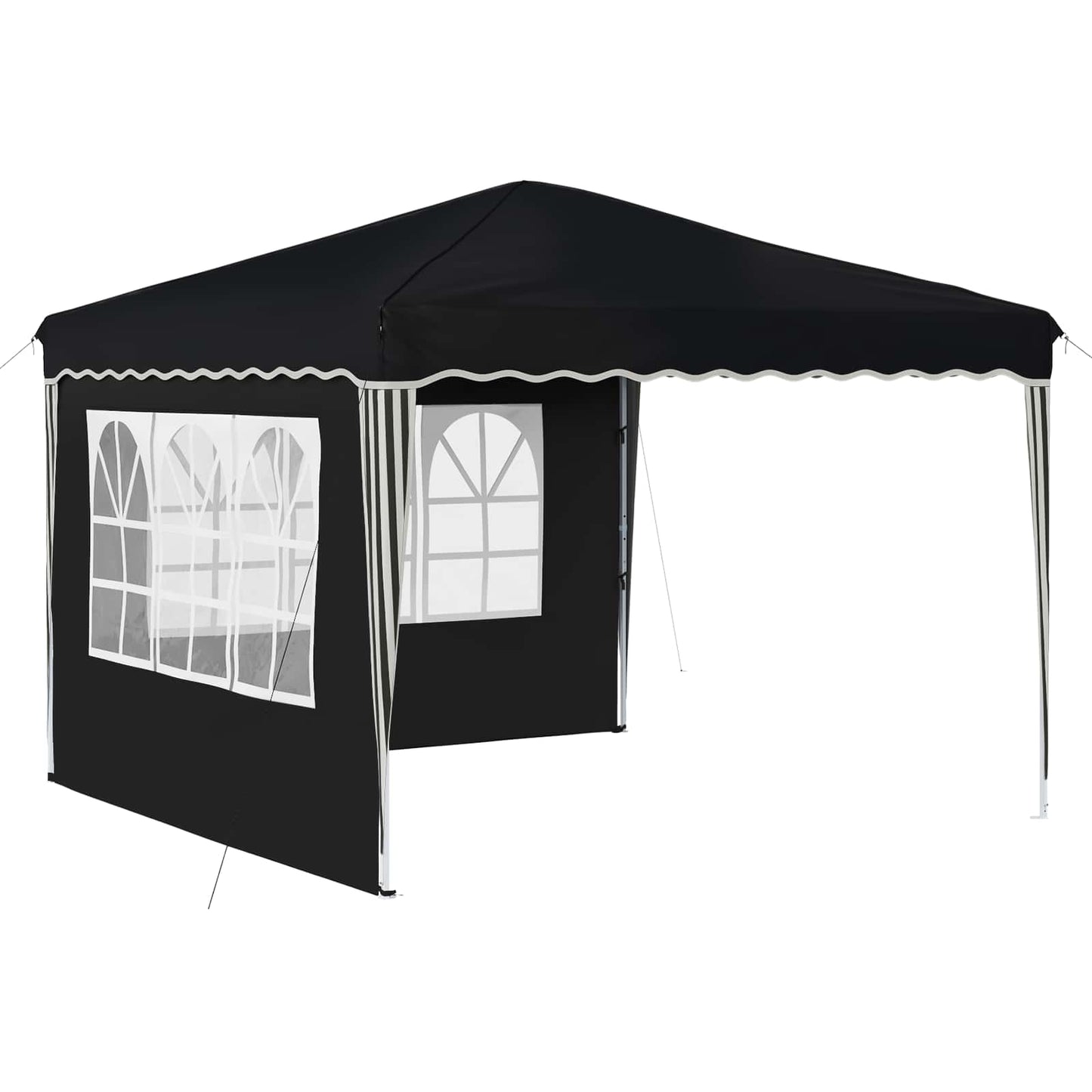 Pop-up Partyzelt 288 x 288 x 245 cm Anthrazit Oxford-Stoff