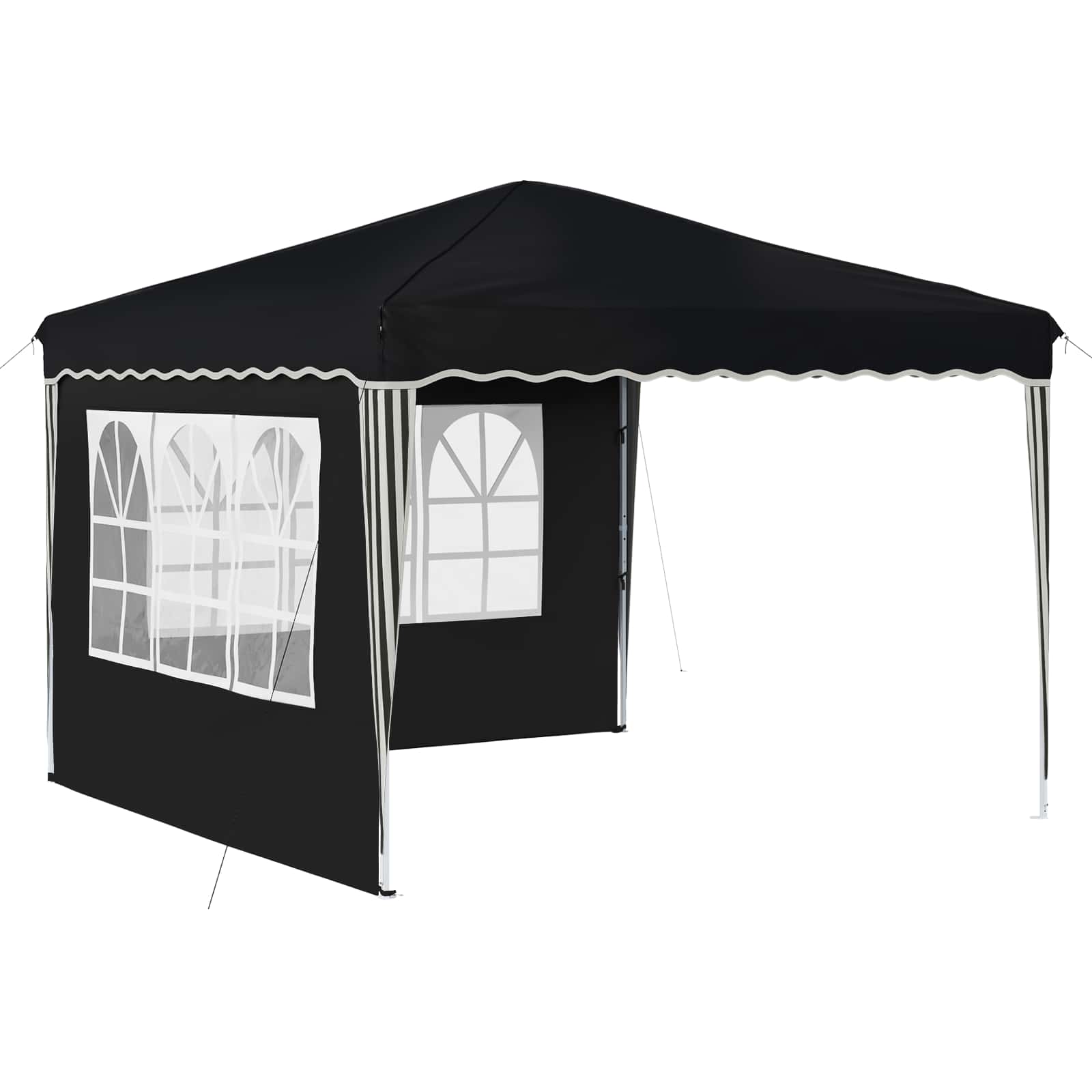 Pop-up Partyzelt 288 x 288 x 245 cm Anthrazit Oxford-Stoff
