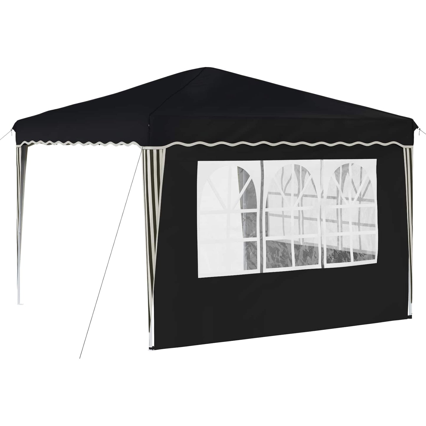 Pop-up Partyzelt 288 x 288 x 245 cm Anthrazit Oxford-Stoff